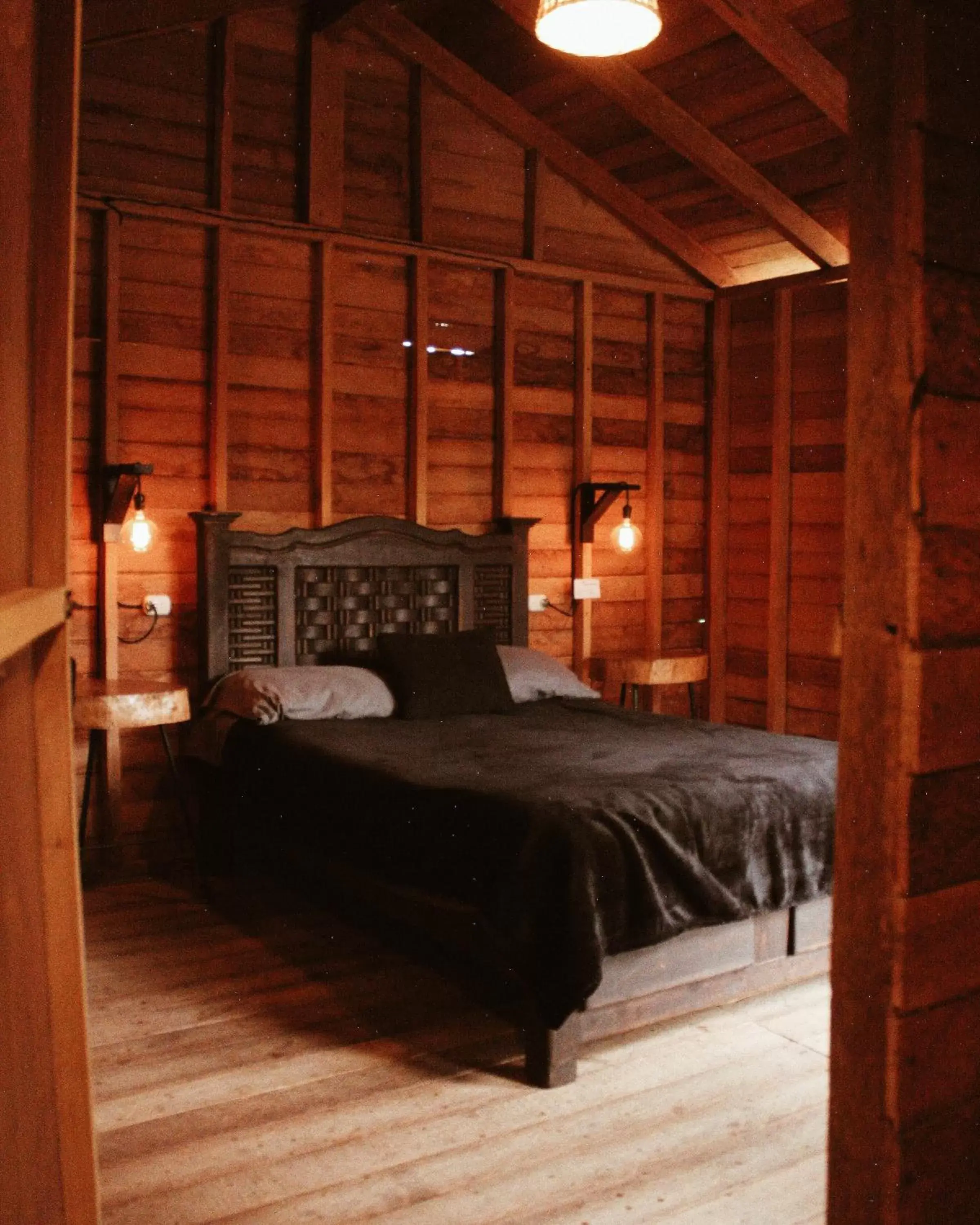 Photo of the whole room, Bed in Cabañas Campestres El Naranjo