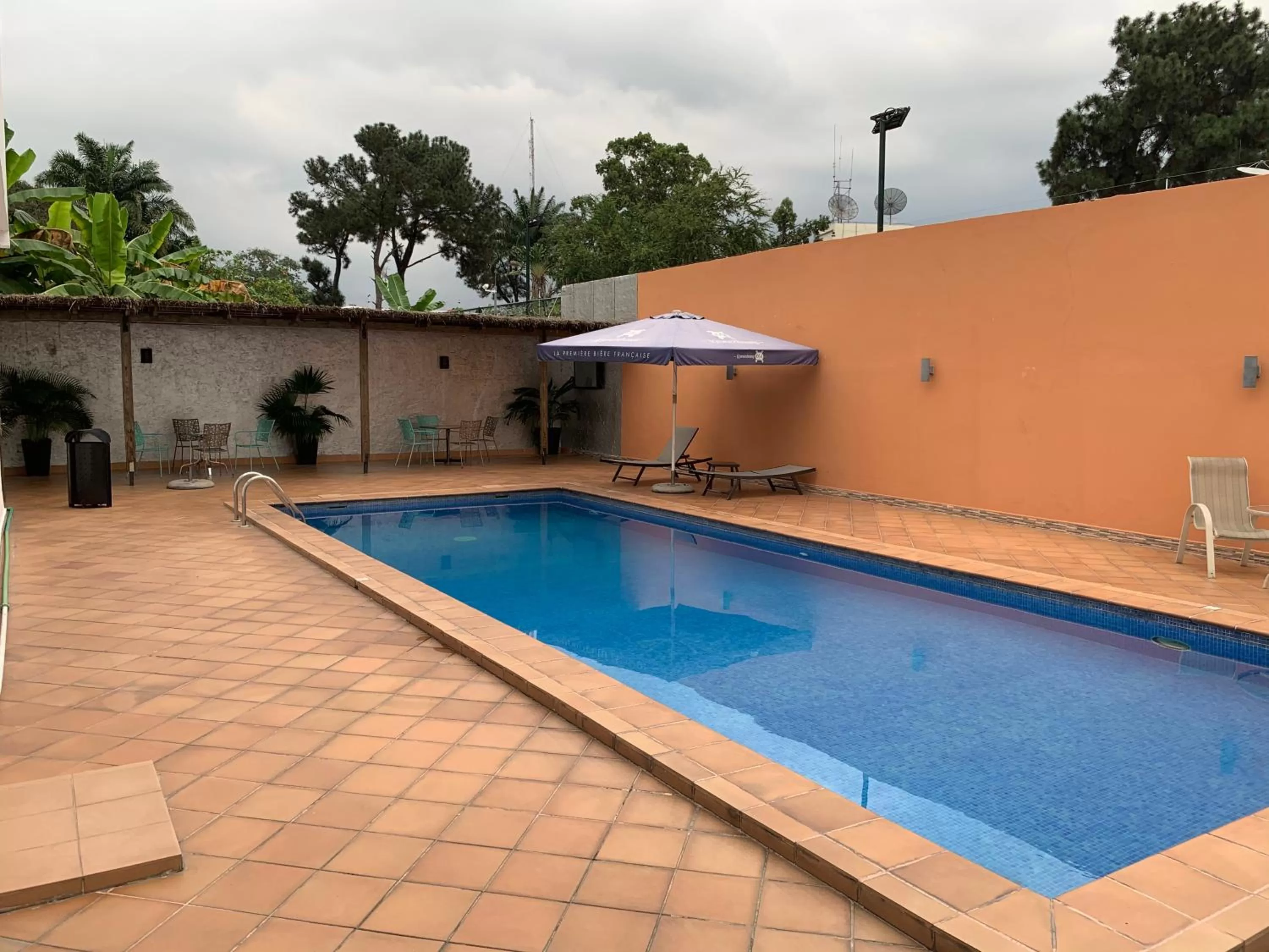 Swimming pool in class hotel