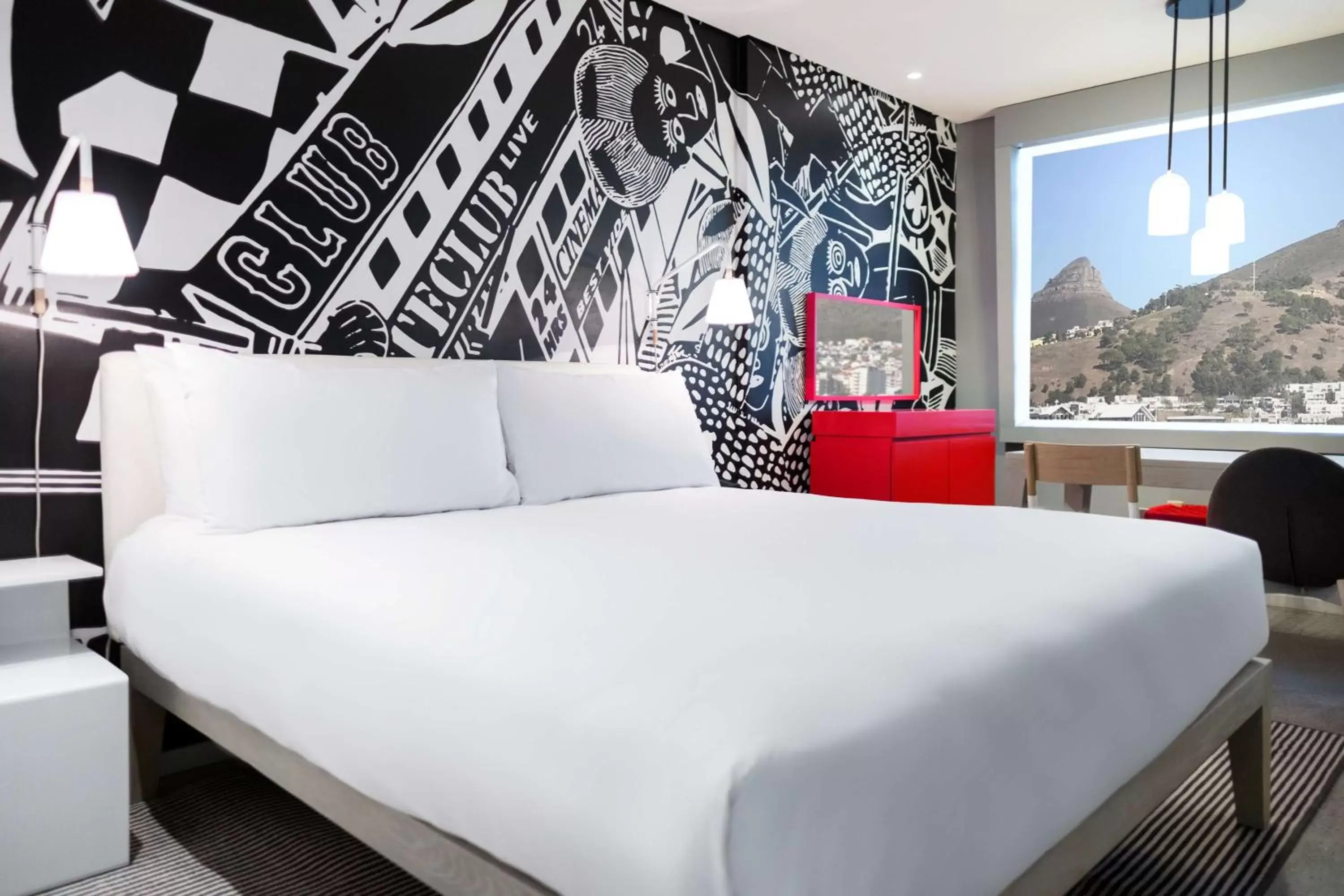 Bedroom, Bed in Radisson RED Hotel V&A Waterfront Cape Town