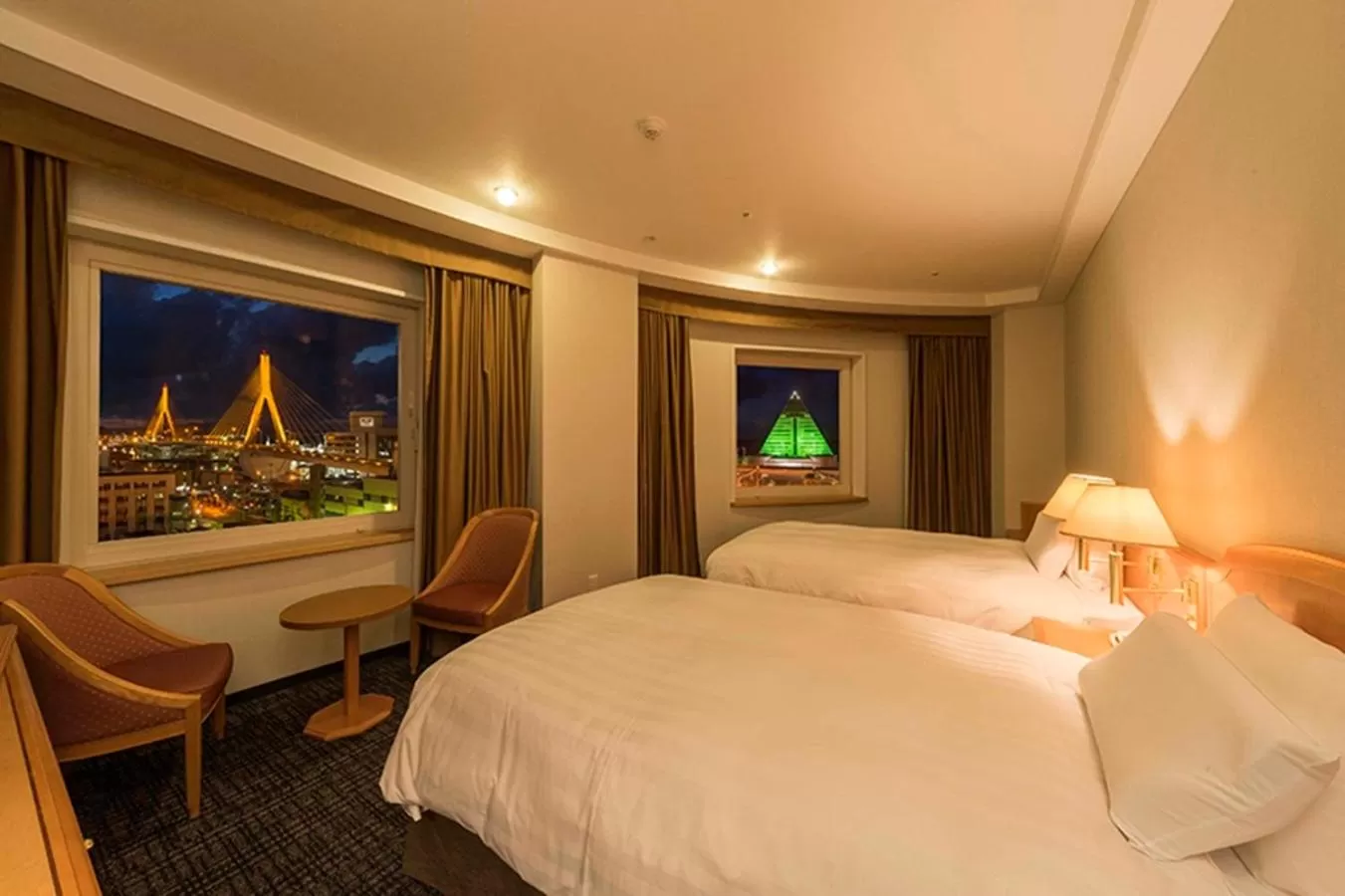 Sea view, Bed in Hotel JAL City Aomori