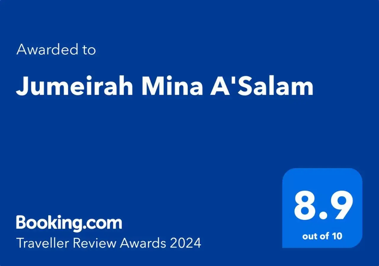 Certificate/Award, Logo/Certificate/Sign/Award in Jumeirah Mina A'Salam