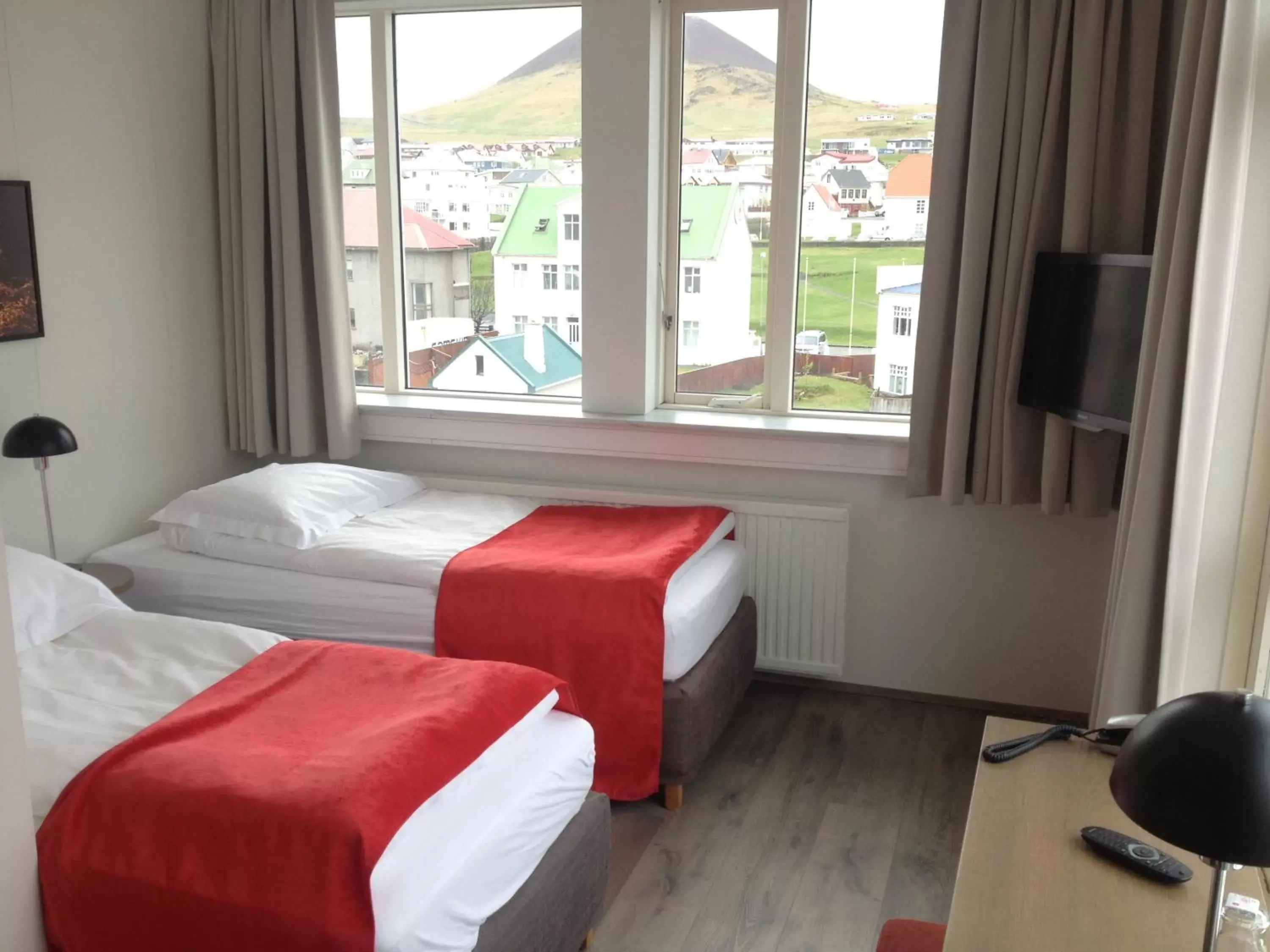 Bed in Hotel Vestmannaeyjar