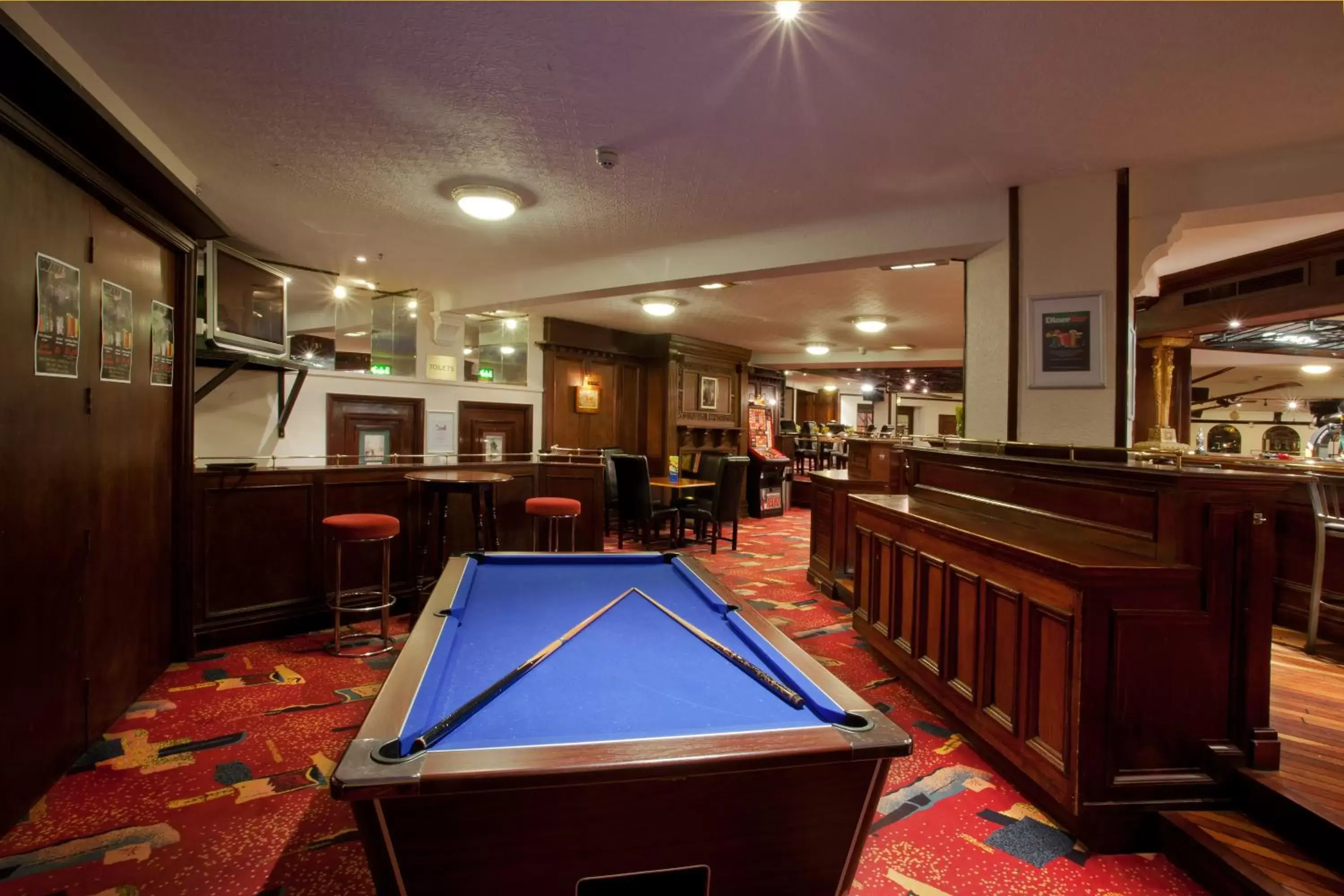 Area and facilities, Billiards in Sachas Hotel Manchester