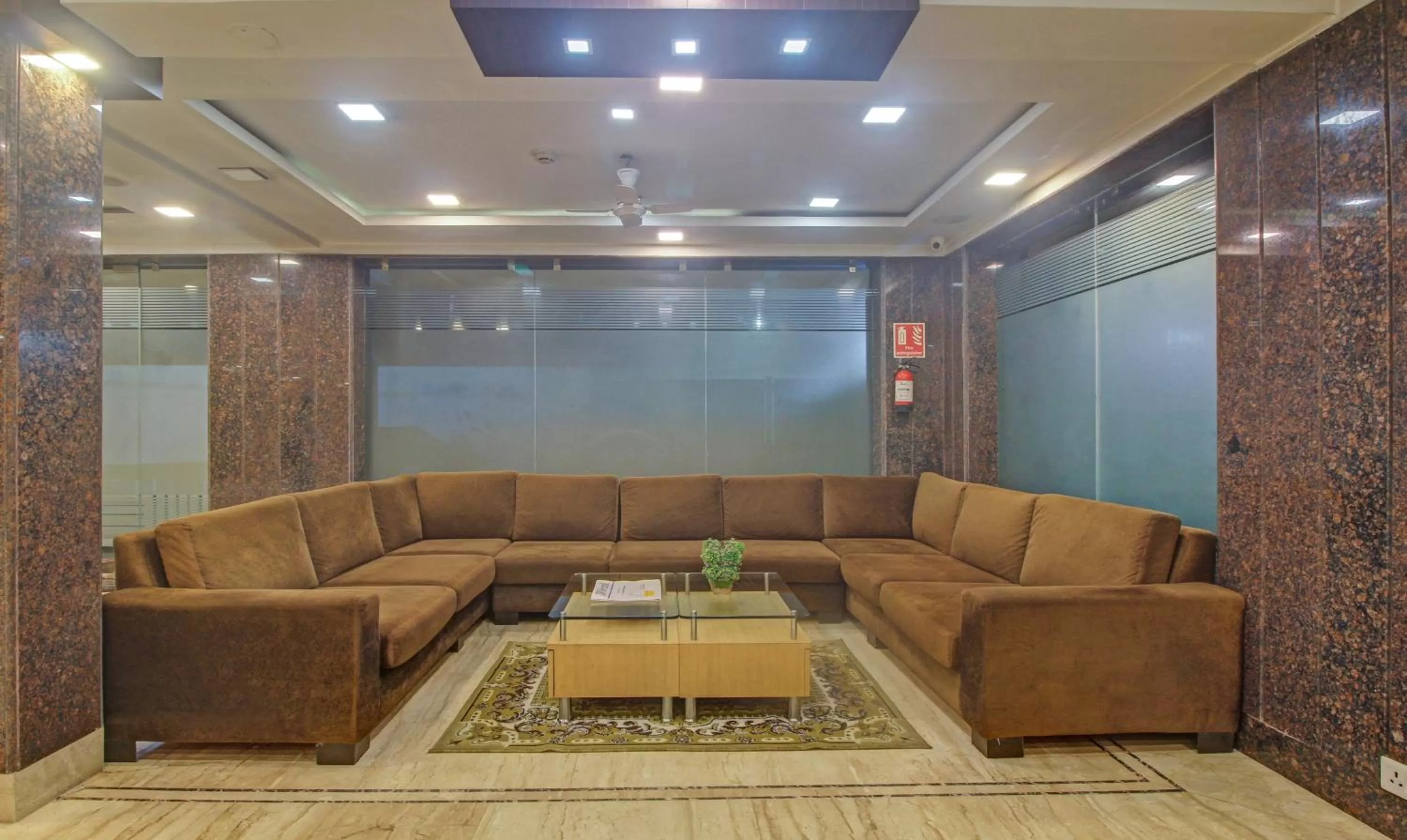 Seating area in Treebo Sreema Saltlake Near City Centre Mall