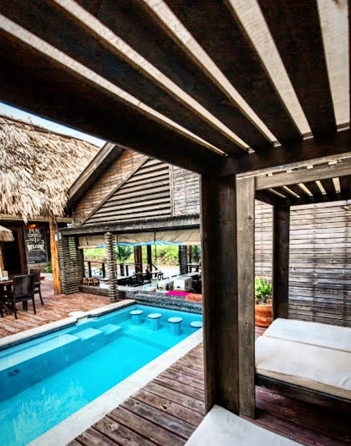 Swimming pool in PUR Boutique Cabanas, Adults Only