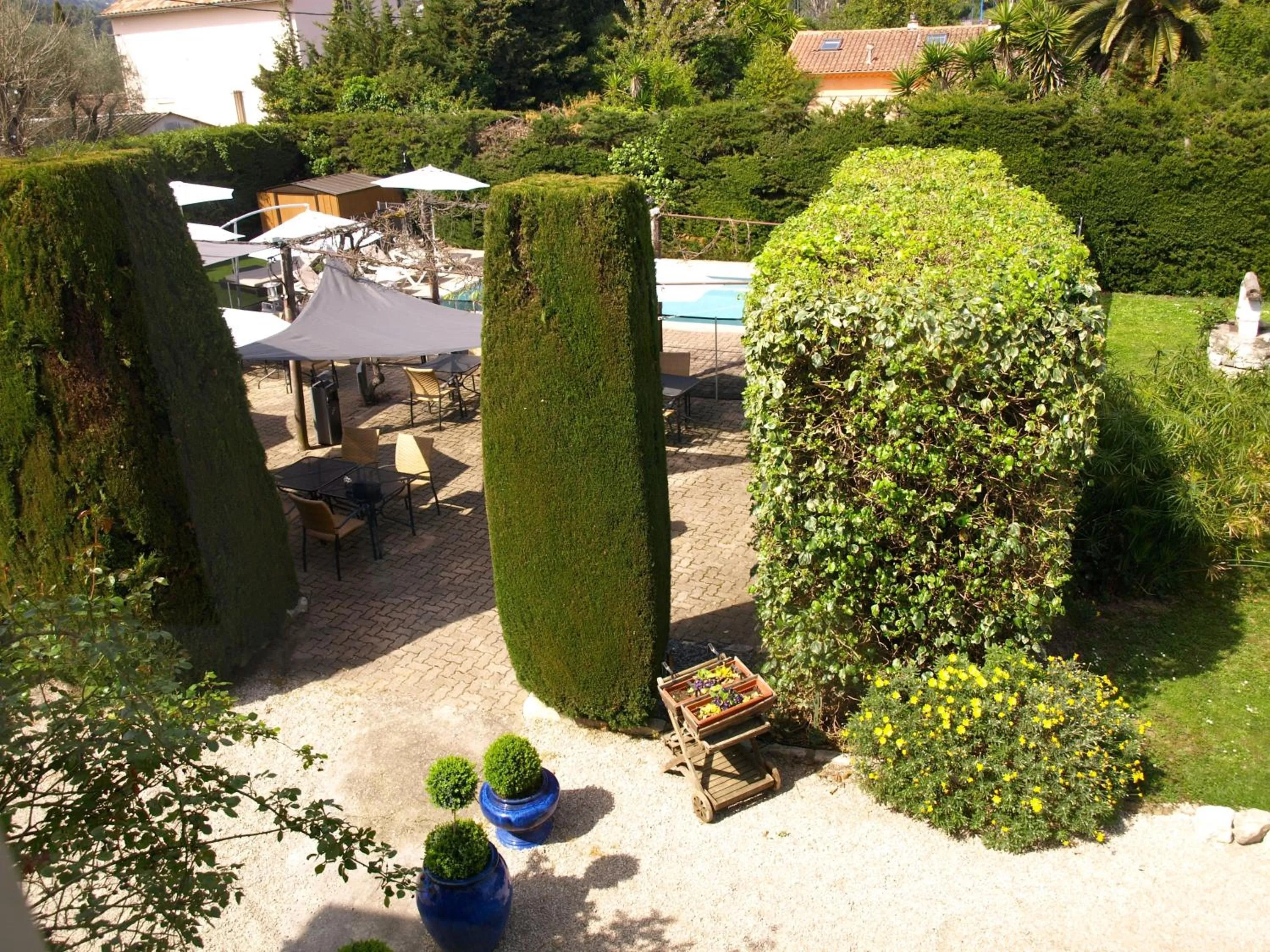 Garden in Hotel Cayrons Vence & St Paul de Vence
