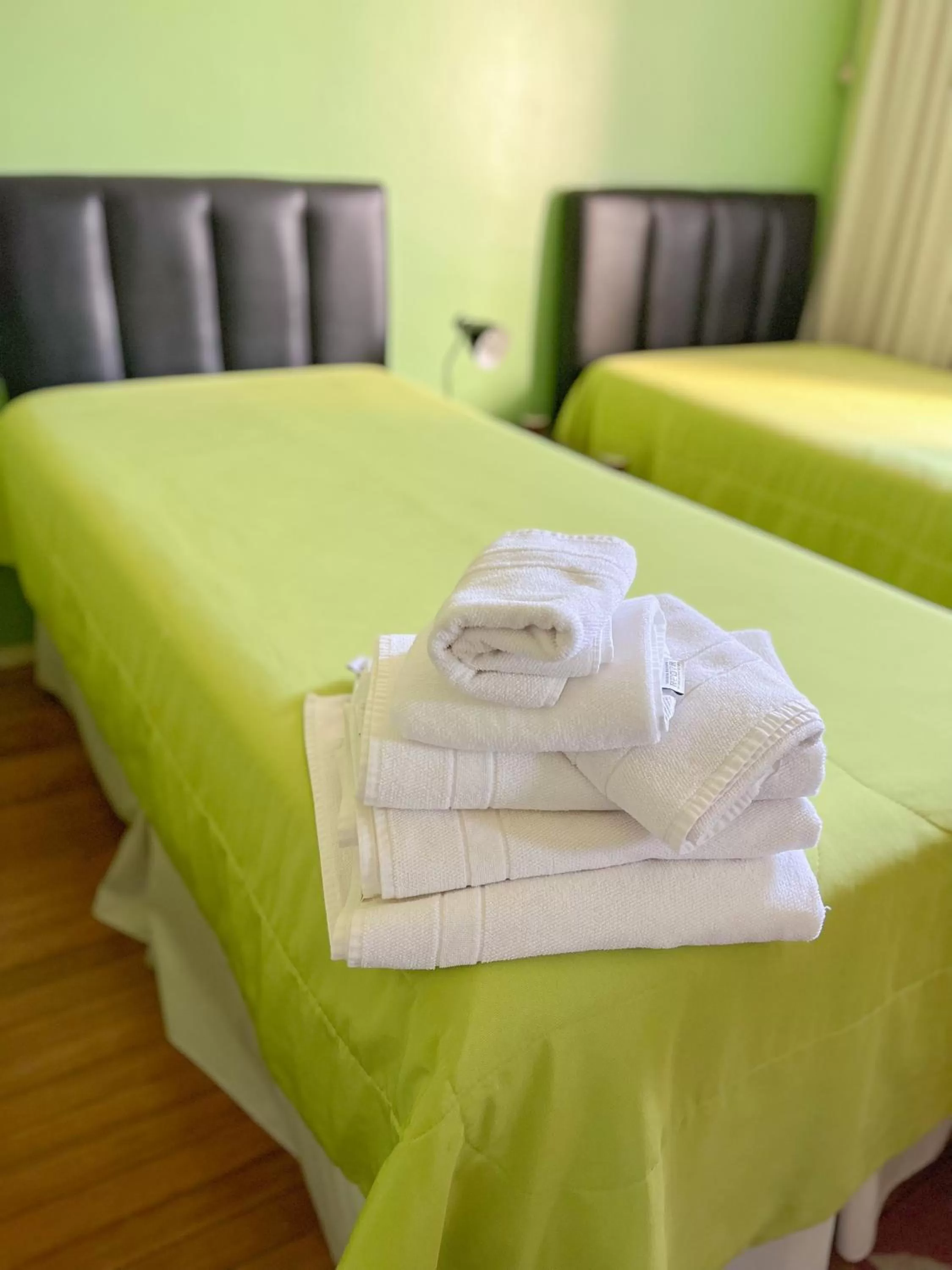 Bed in Hotel Uruguay Brasil