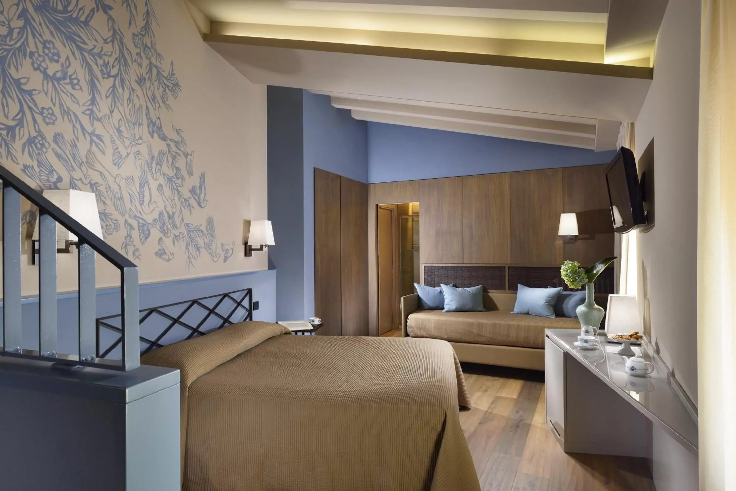 Bedroom, Bed in Titano Suites