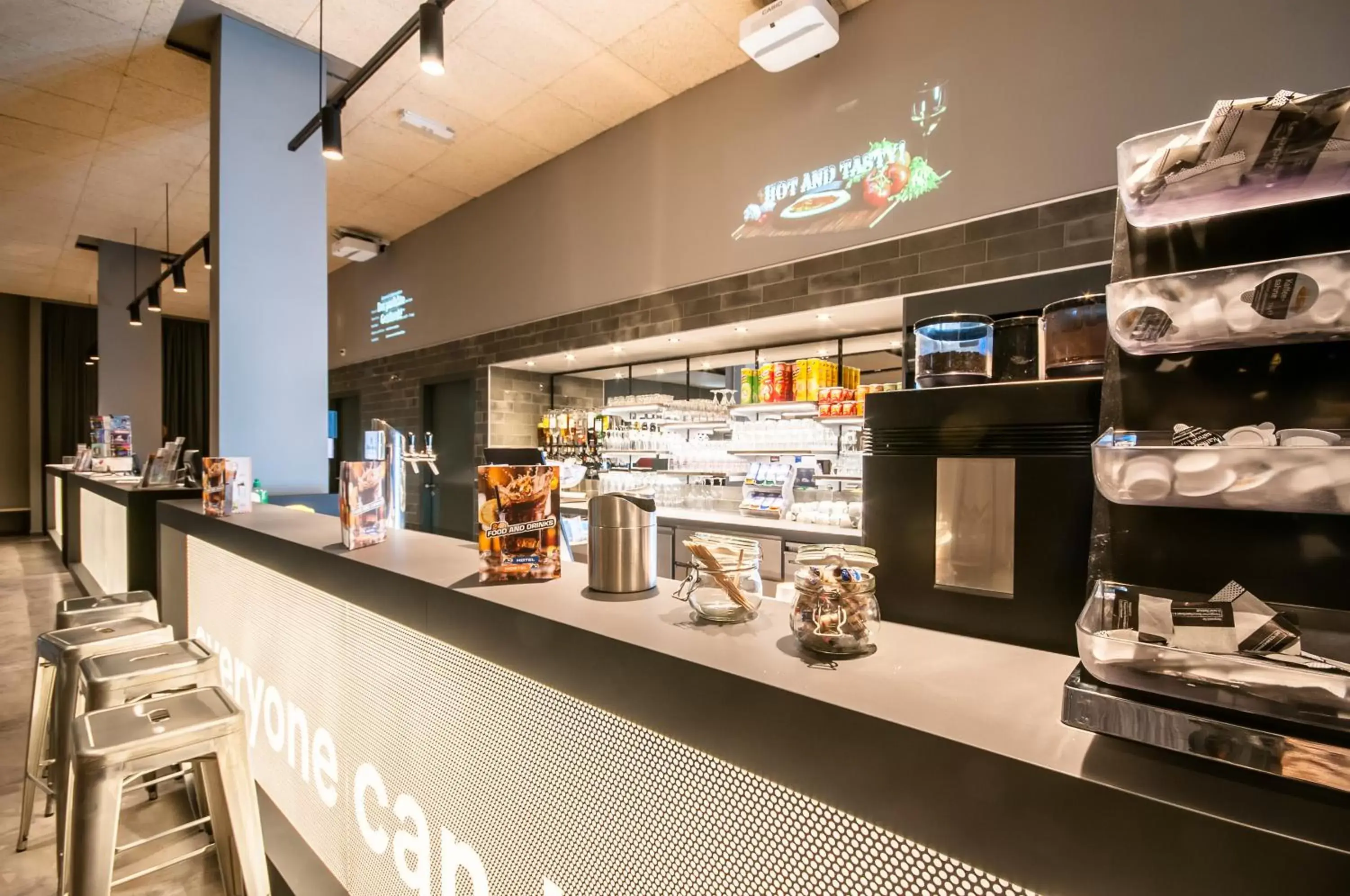 Lounge or bar in a&o Berlin Mitte Lounge or bar in a&o Berlin Mitte