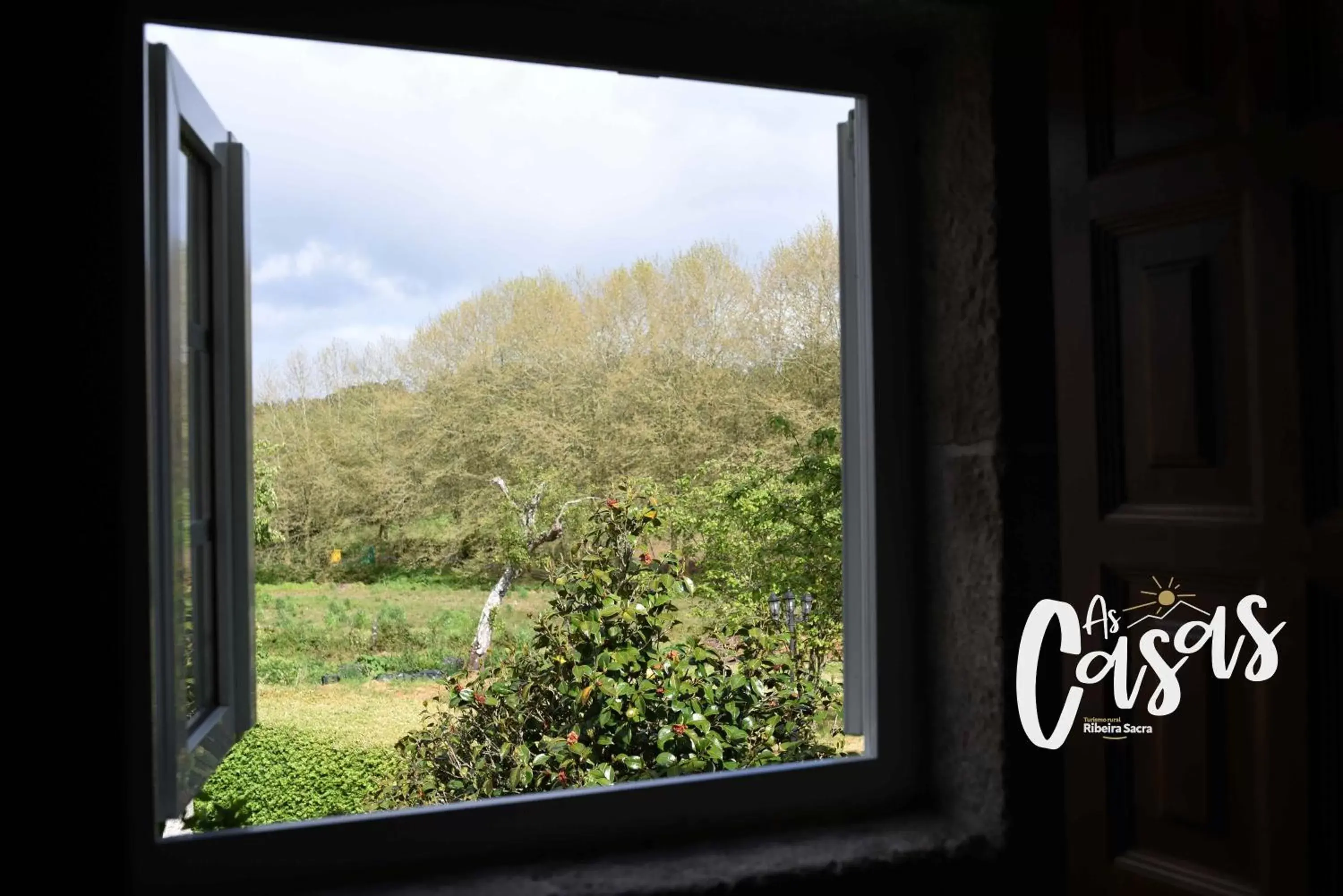 Garden view in As Casas Ribeira Sacra