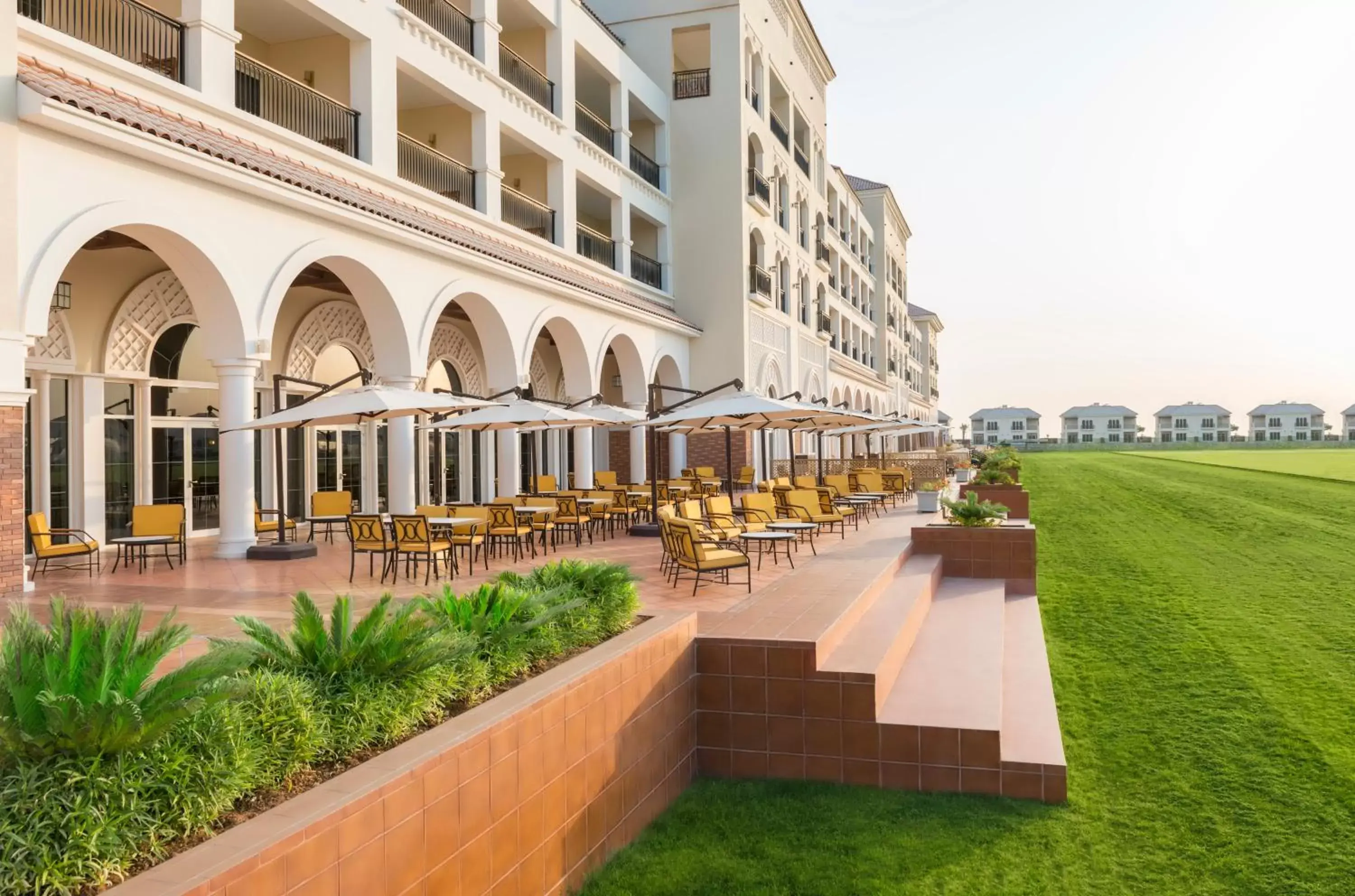 Restaurant/places to eat, Property Building in Al Habtoor Polo Resort