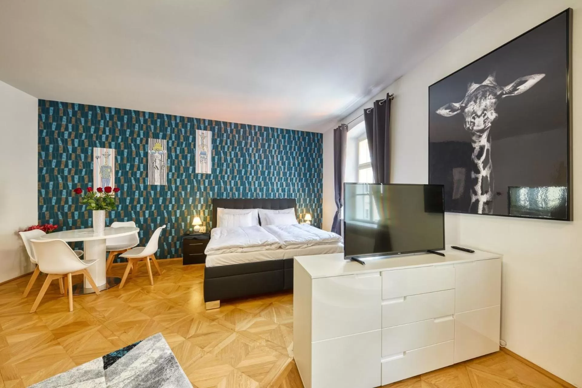 Photo of the whole room, Bed in Aapartamentoos