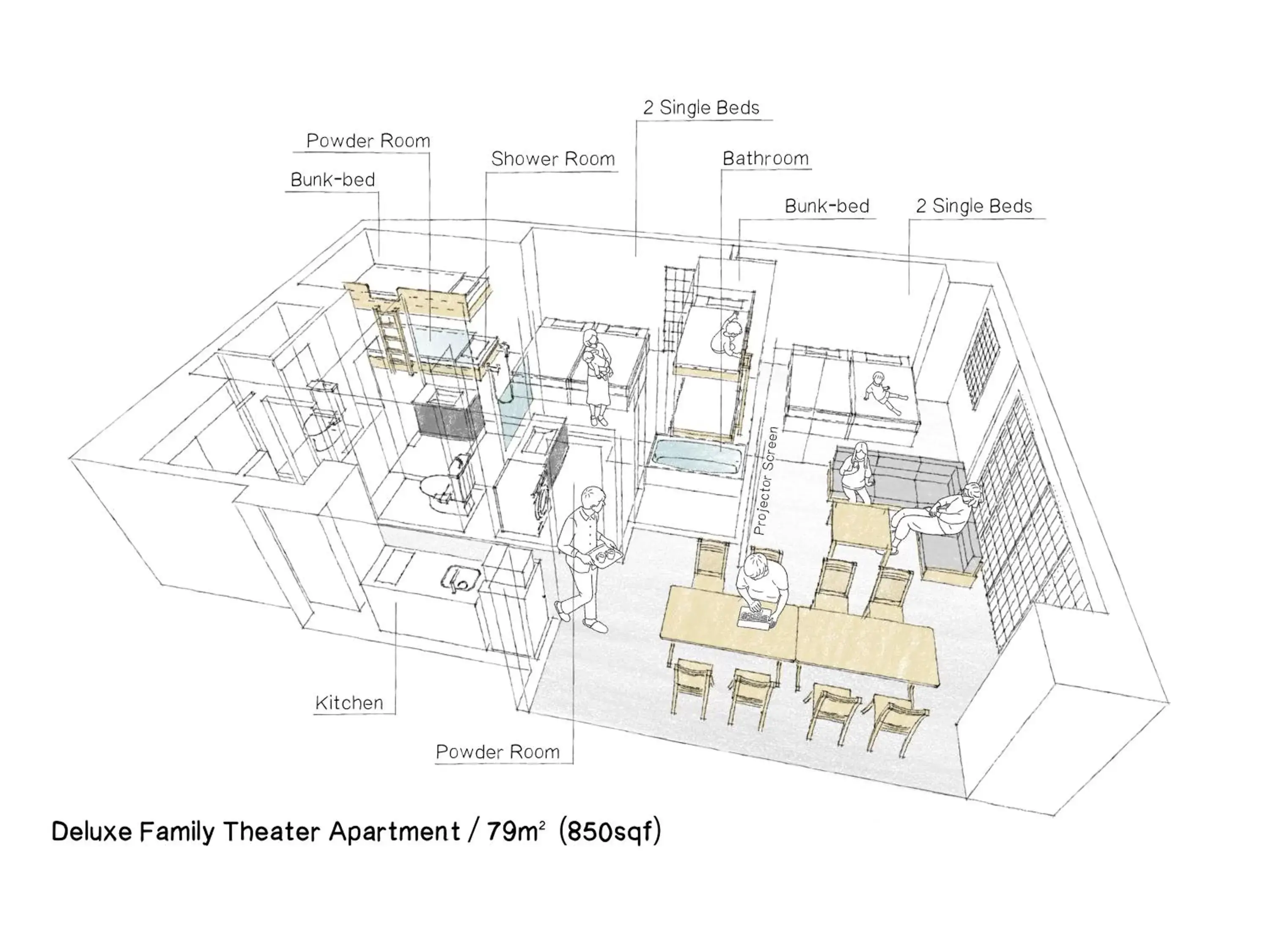 Floor Plan in MIMARU Osaka Shinsaibashi North