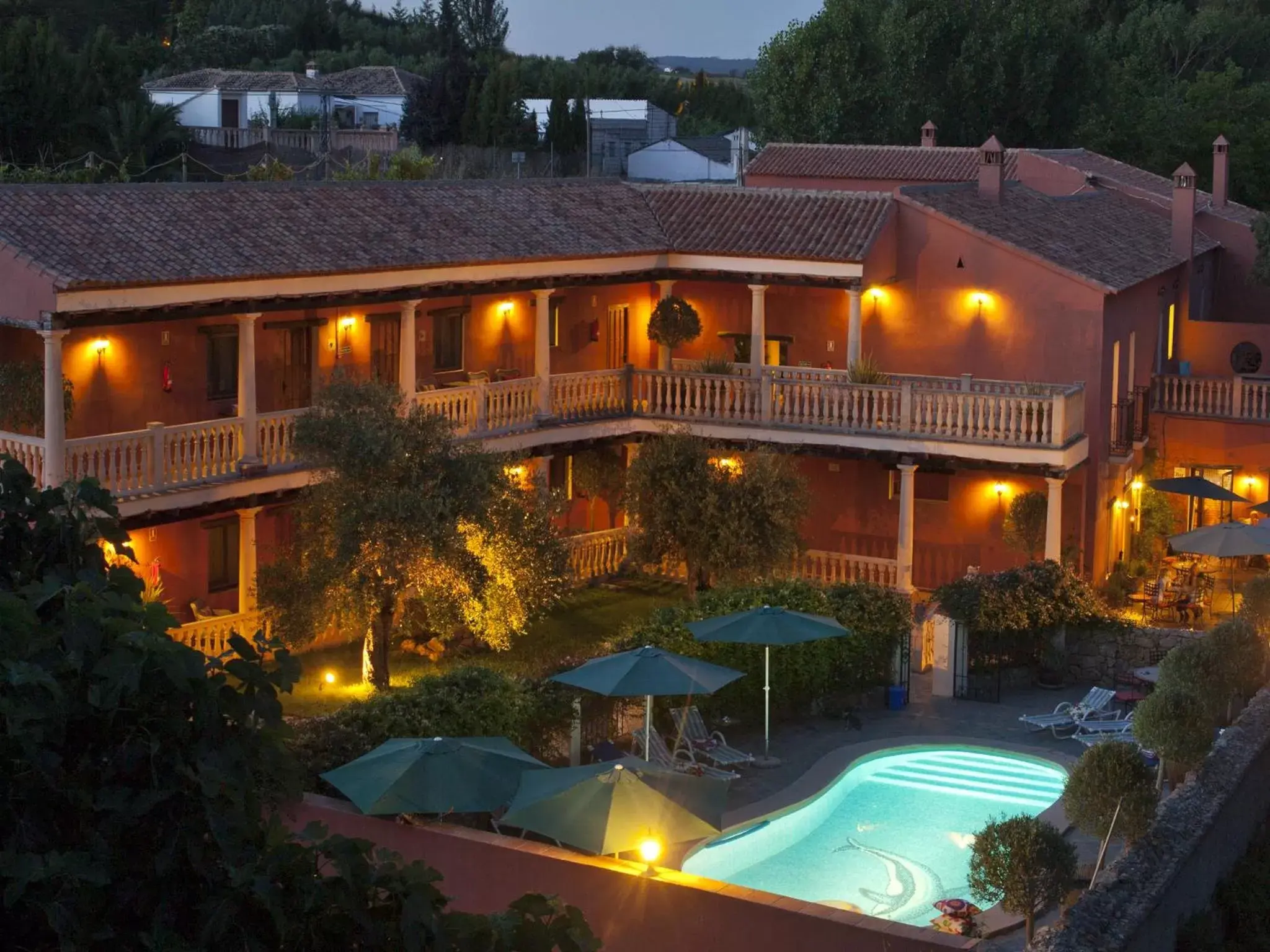 Property building, Pool View in Hotel Rural Molino del Puente Ronda