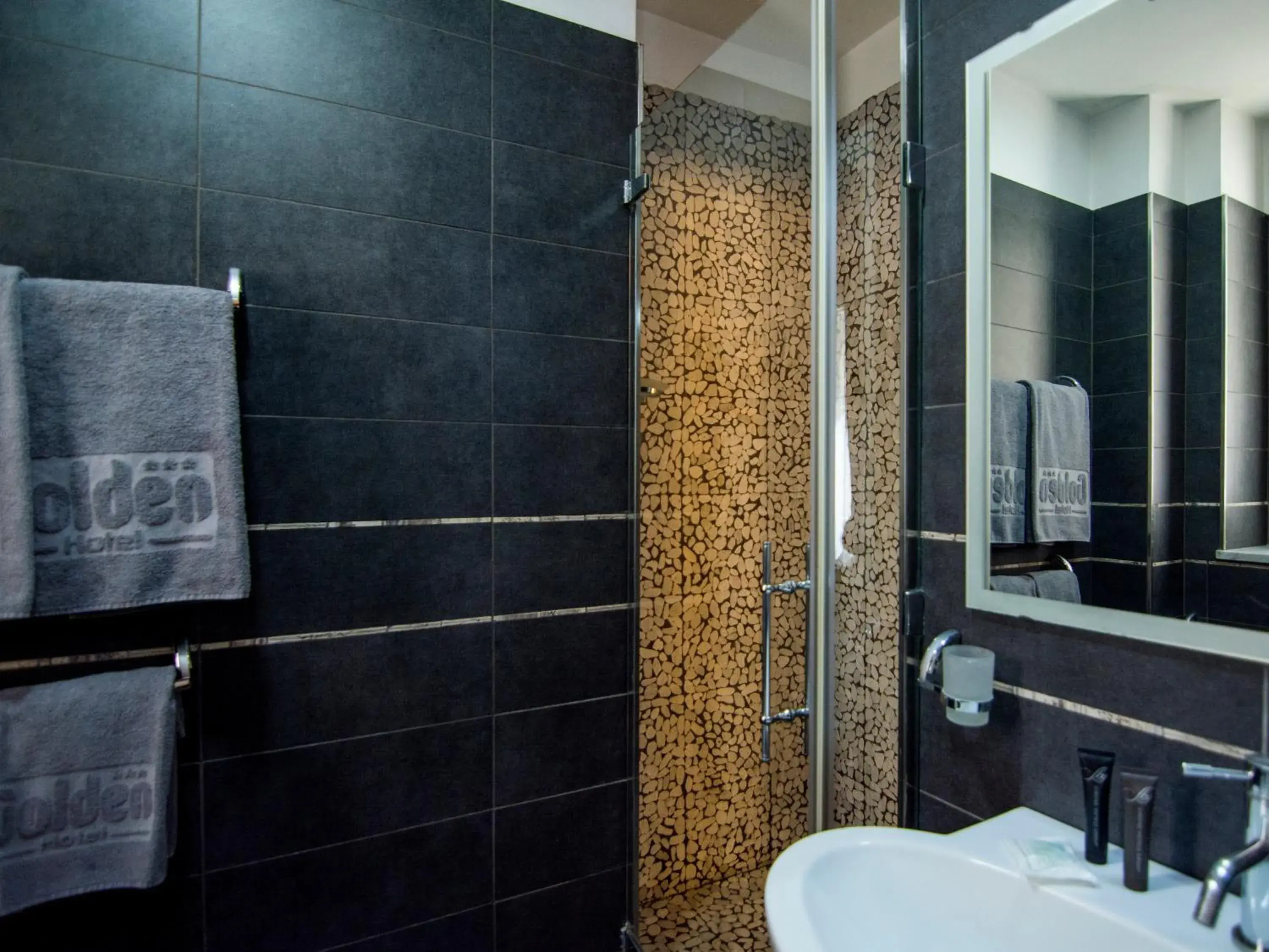 Shower, Bathroom in Golden Hotel
