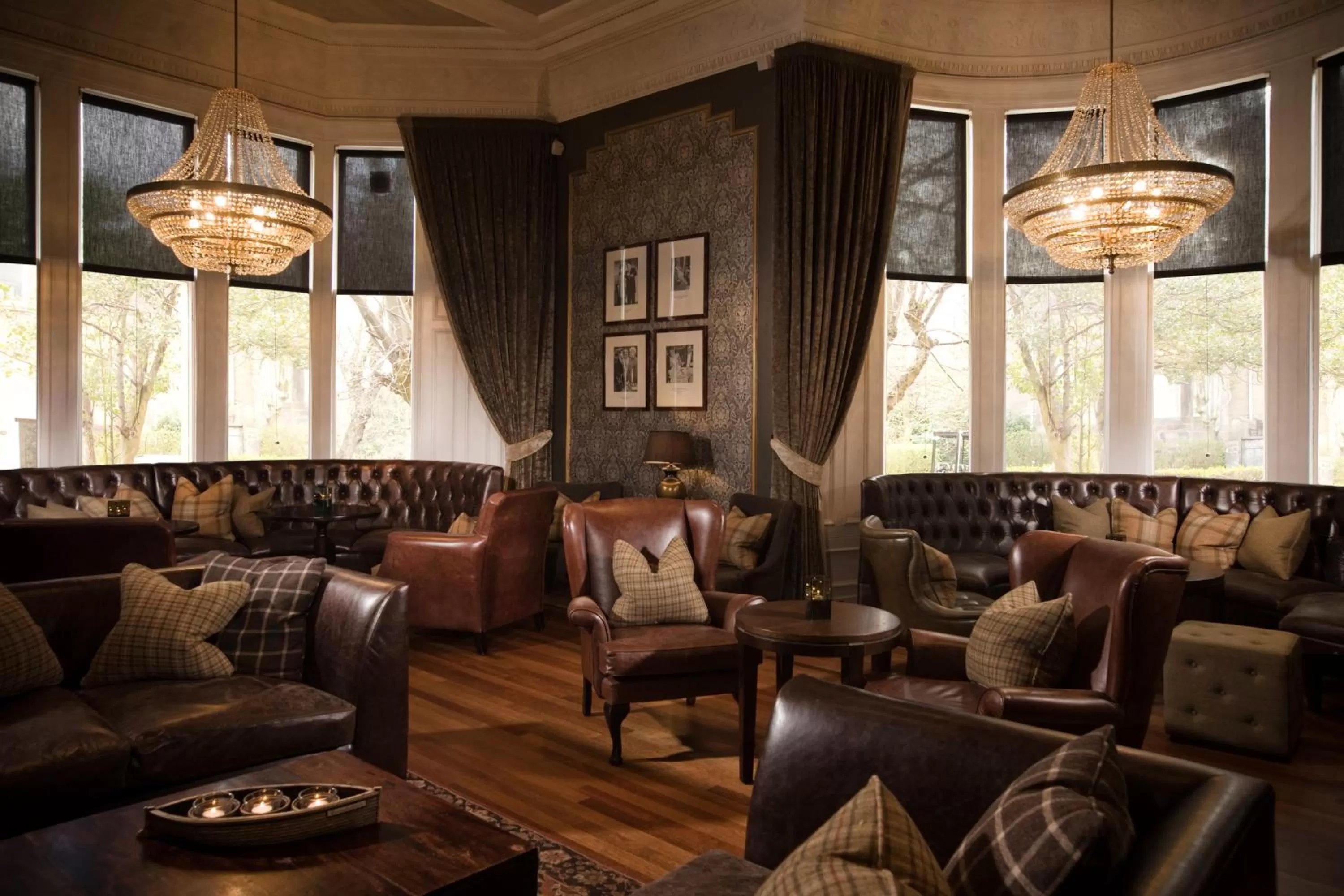 Communal lounge/ TV room in One Devonshire Gardens a Hotel Du Vin