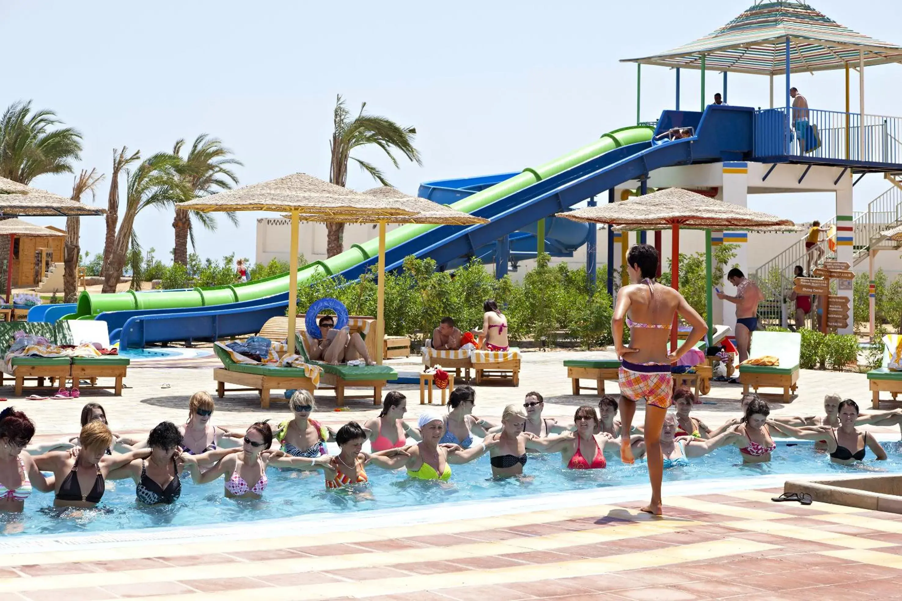 Swimming pool, Water Park in The Three Corners Sunny Beach Resort