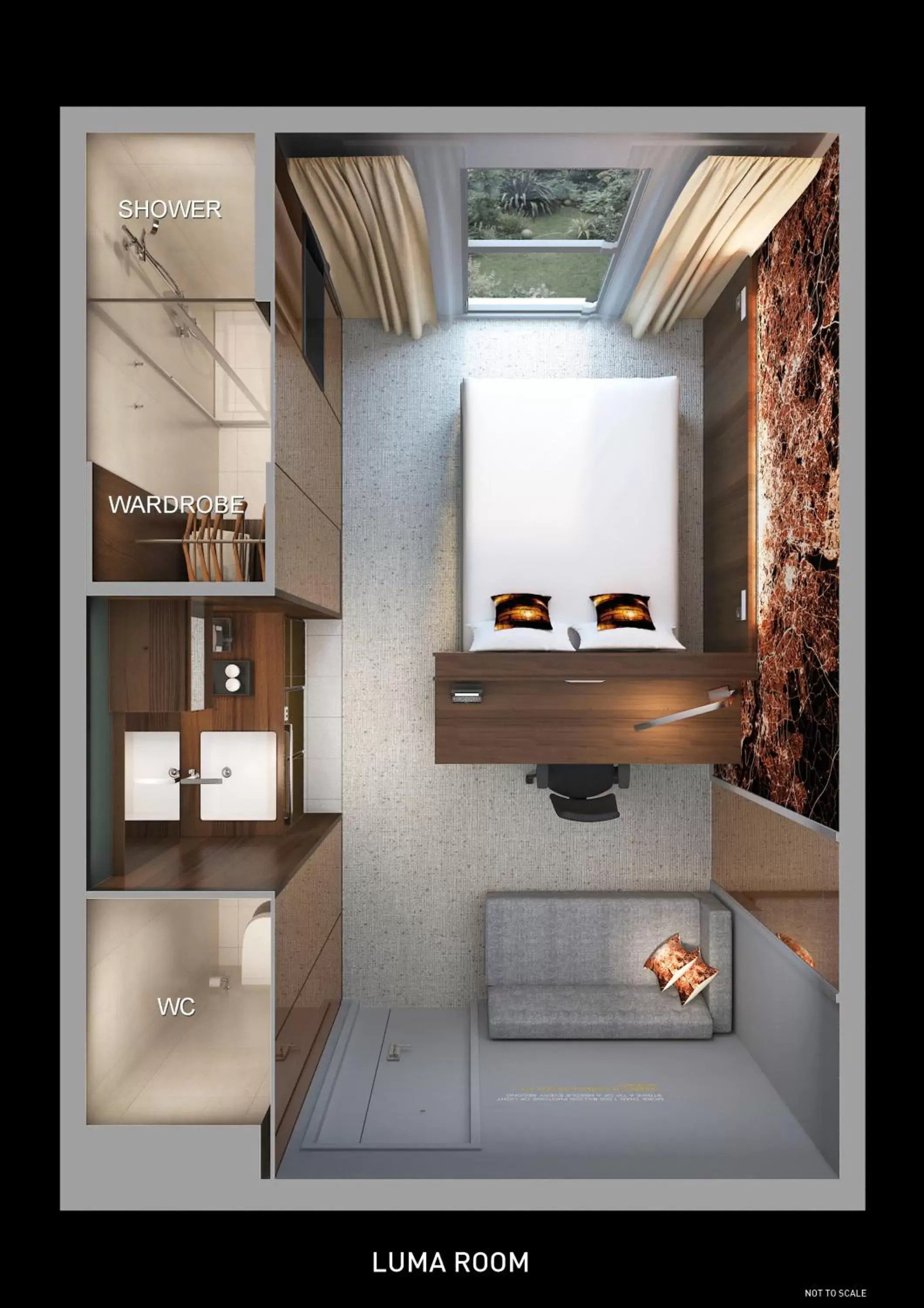 Bedroom in Heeton Concept Hotel – Luma Hammersmith