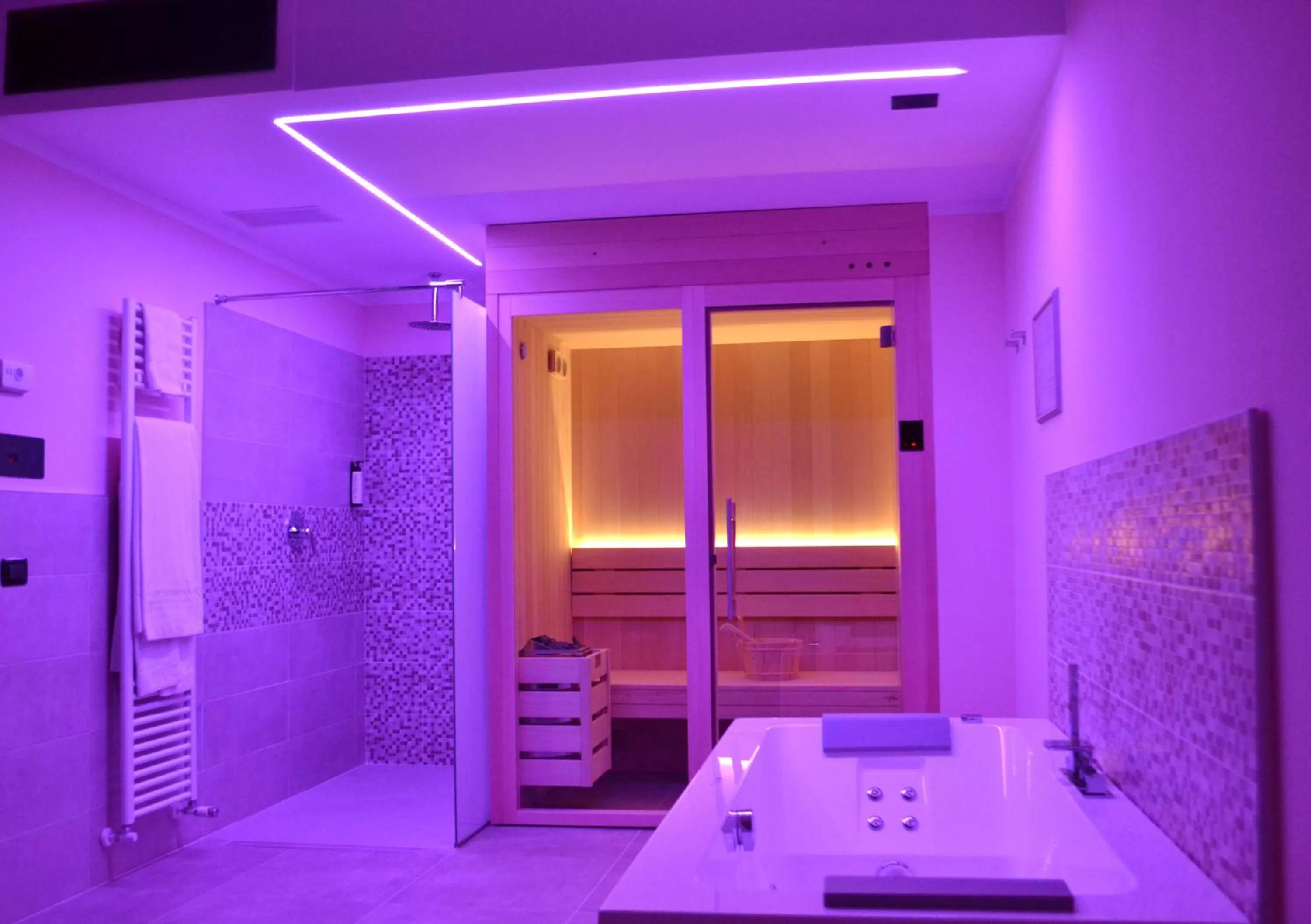 Hot Tub, Bed in Hotel Saccardi & Spa - Adults Only