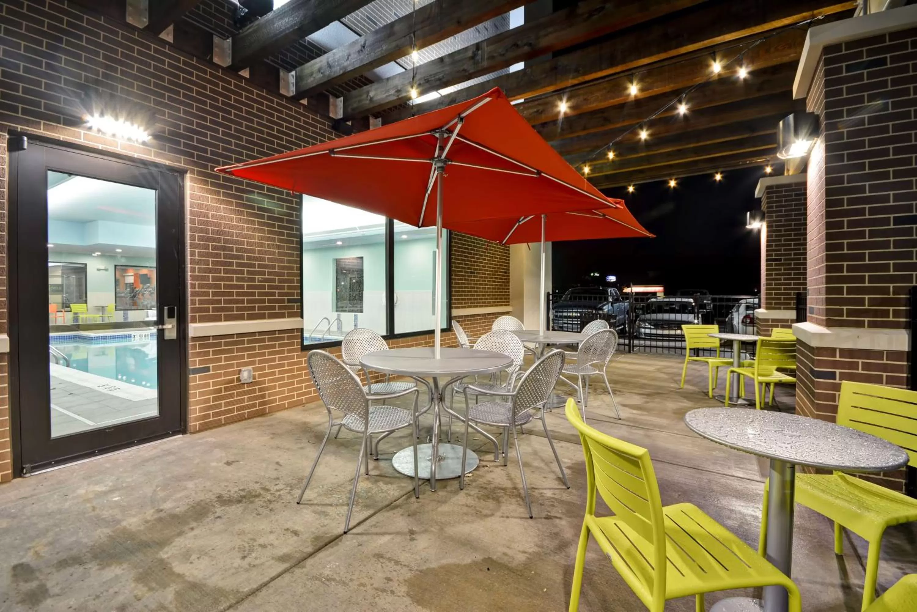 Patio in Home2 Suites By Hilton Evansville