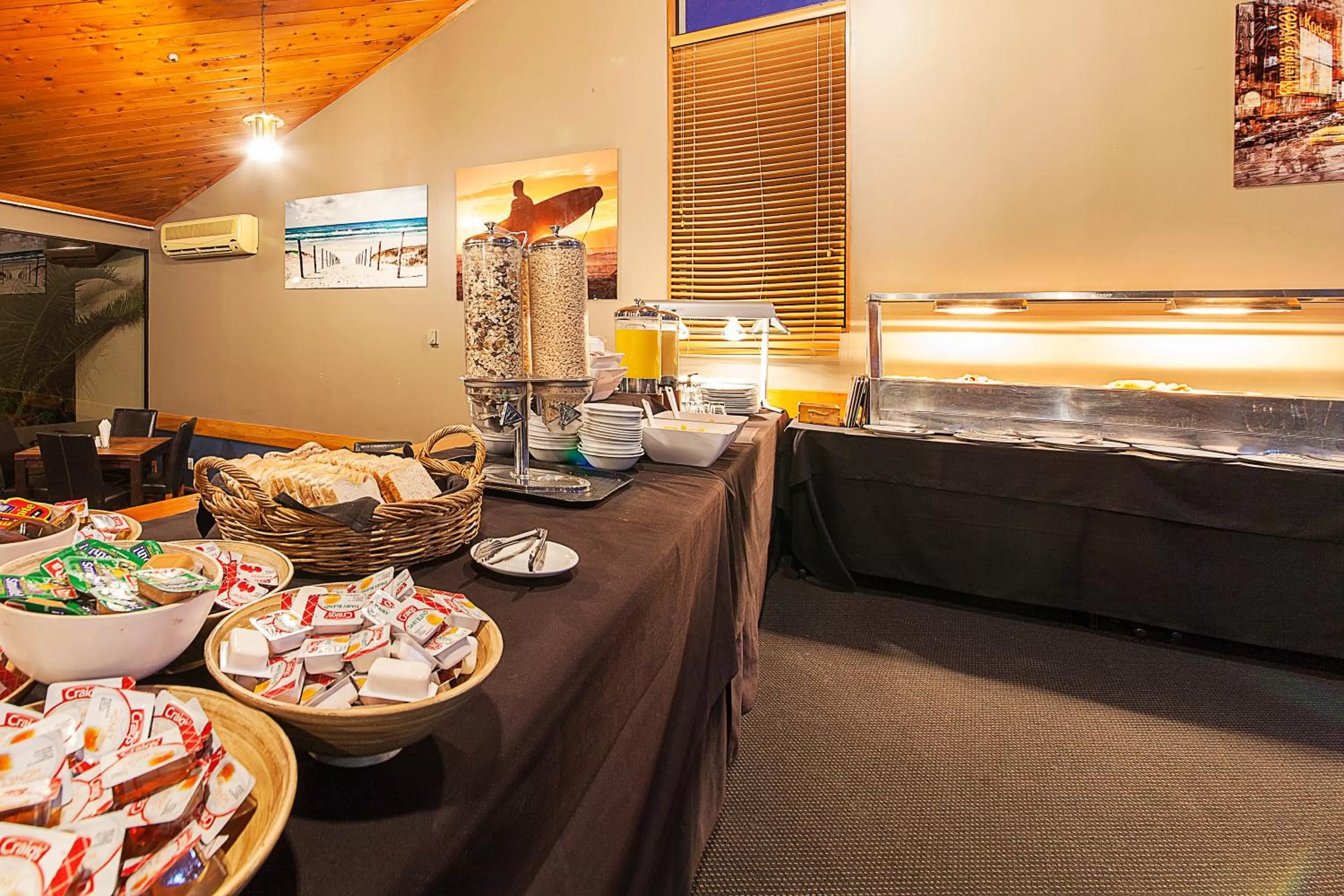 Continental breakfast in Lakeland Resort Taupo