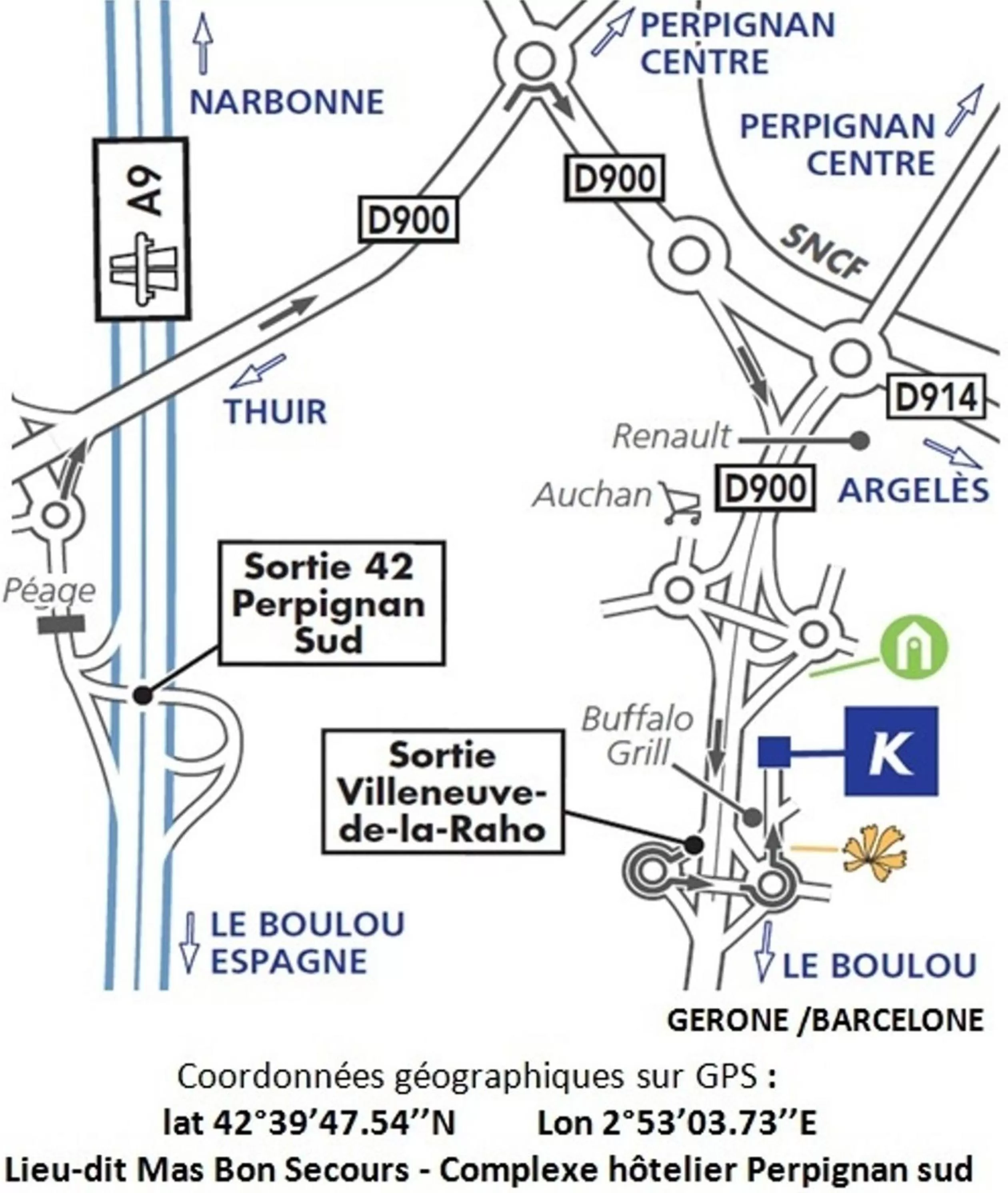 On site in Kyriad Perpignan Sud