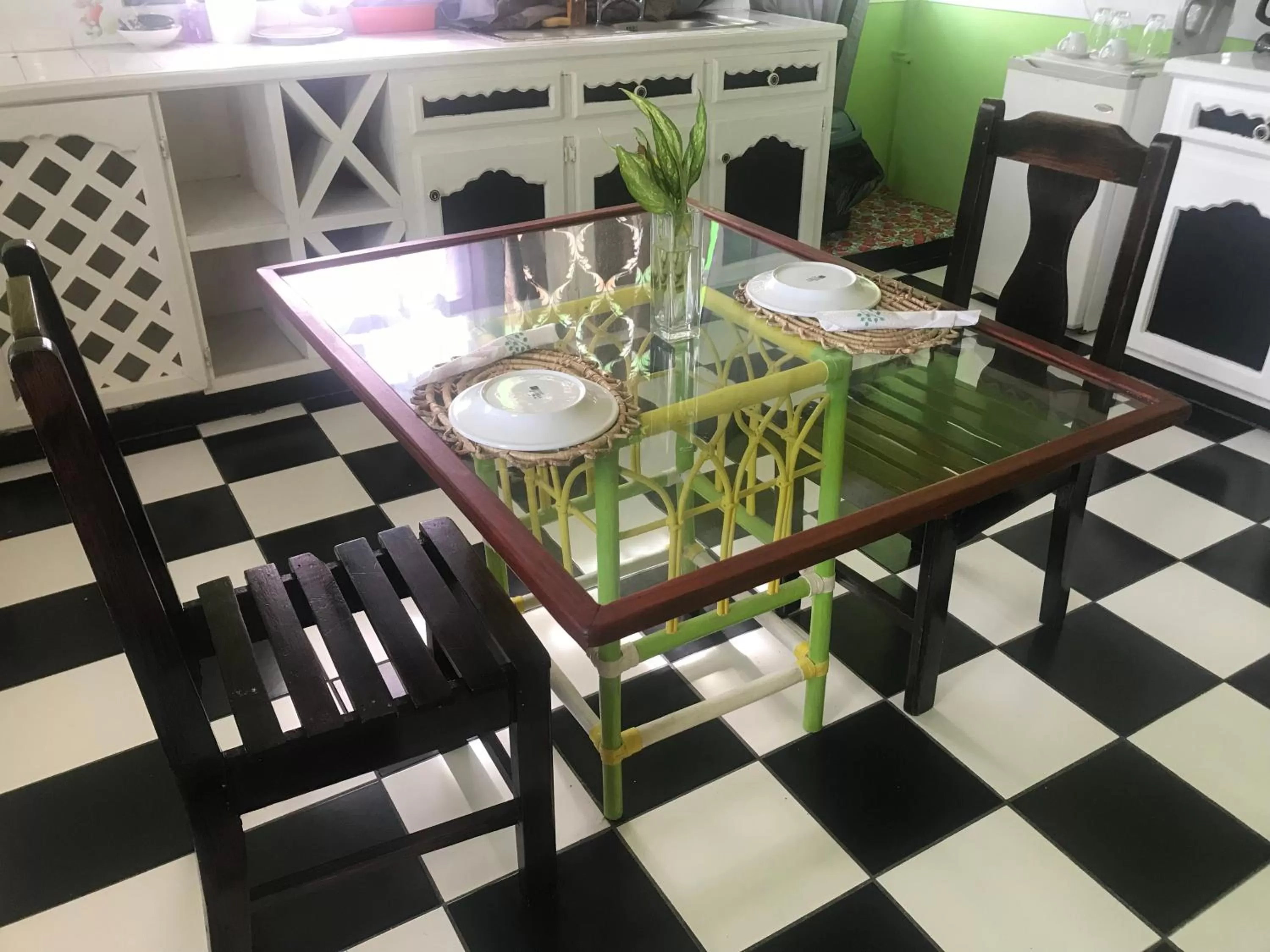 Dining area in Villa Des Pitons