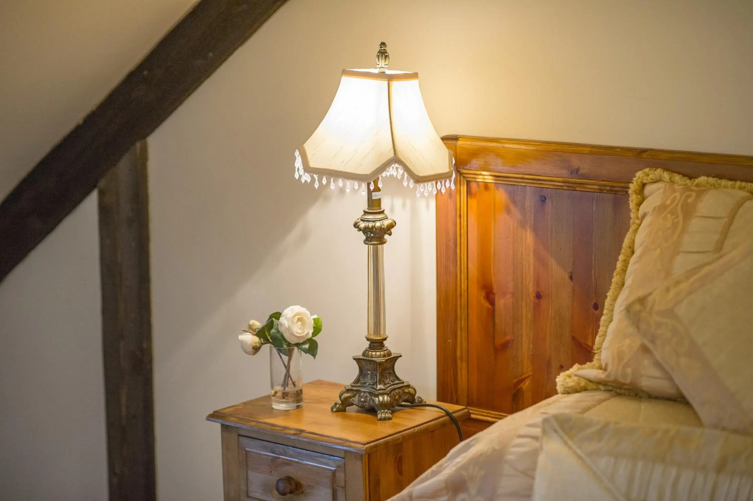 Decorative detail, Bed in The King William IV Country Inn & Restaurant