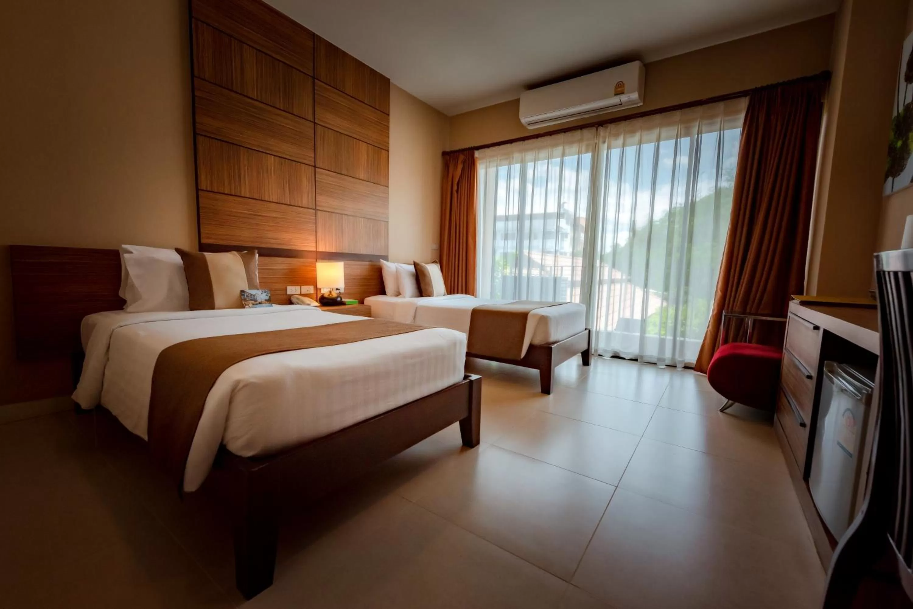 Bed in The Pannarai Hotel