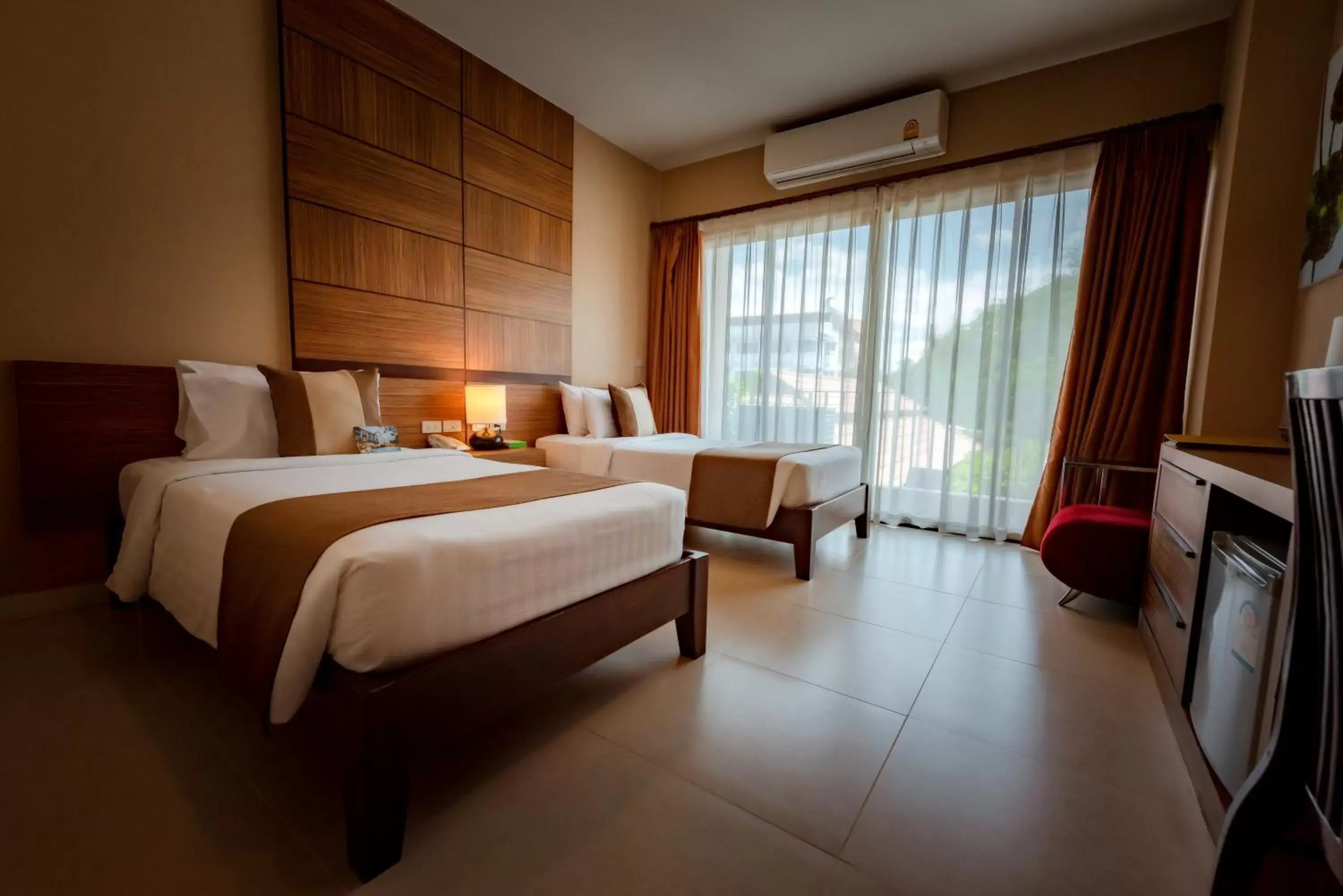 Bed in The Pannarai Hotel