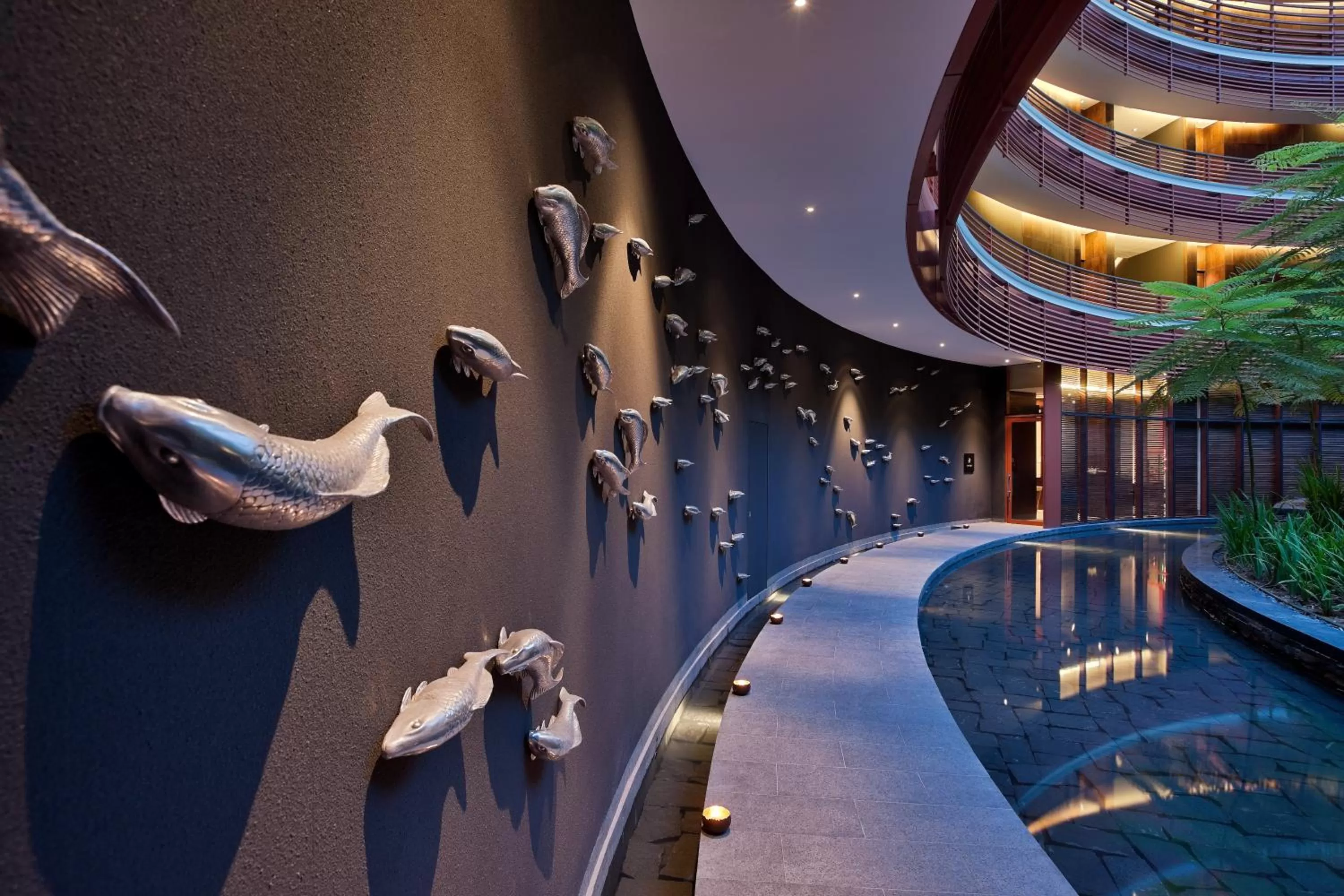 Decorative detail in Capella Singapore