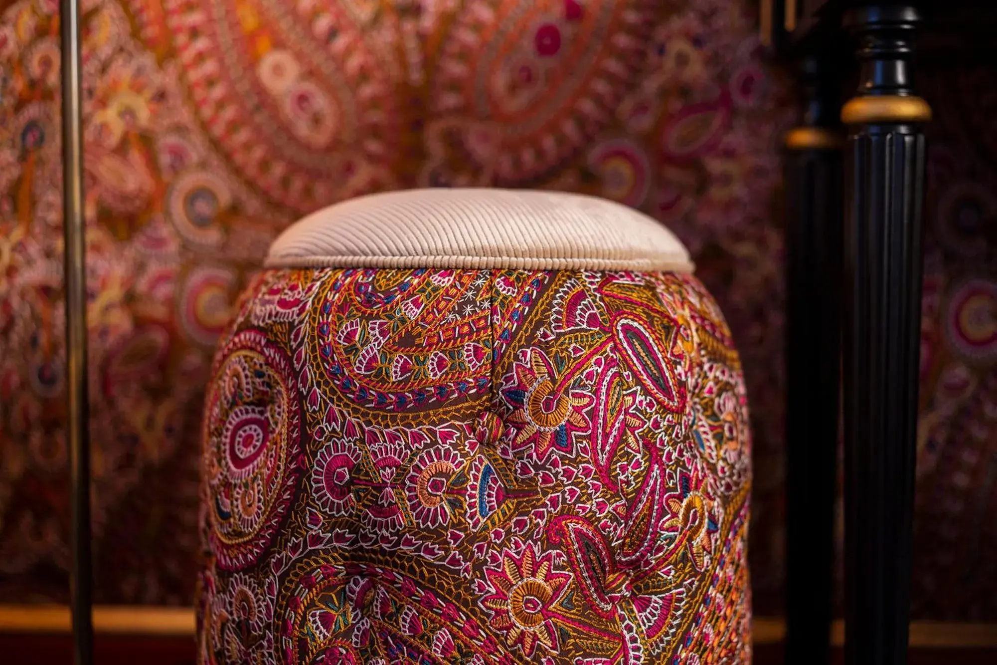 Decorative detail, Bed in Maison Proust, Hotel & Spa La Mer