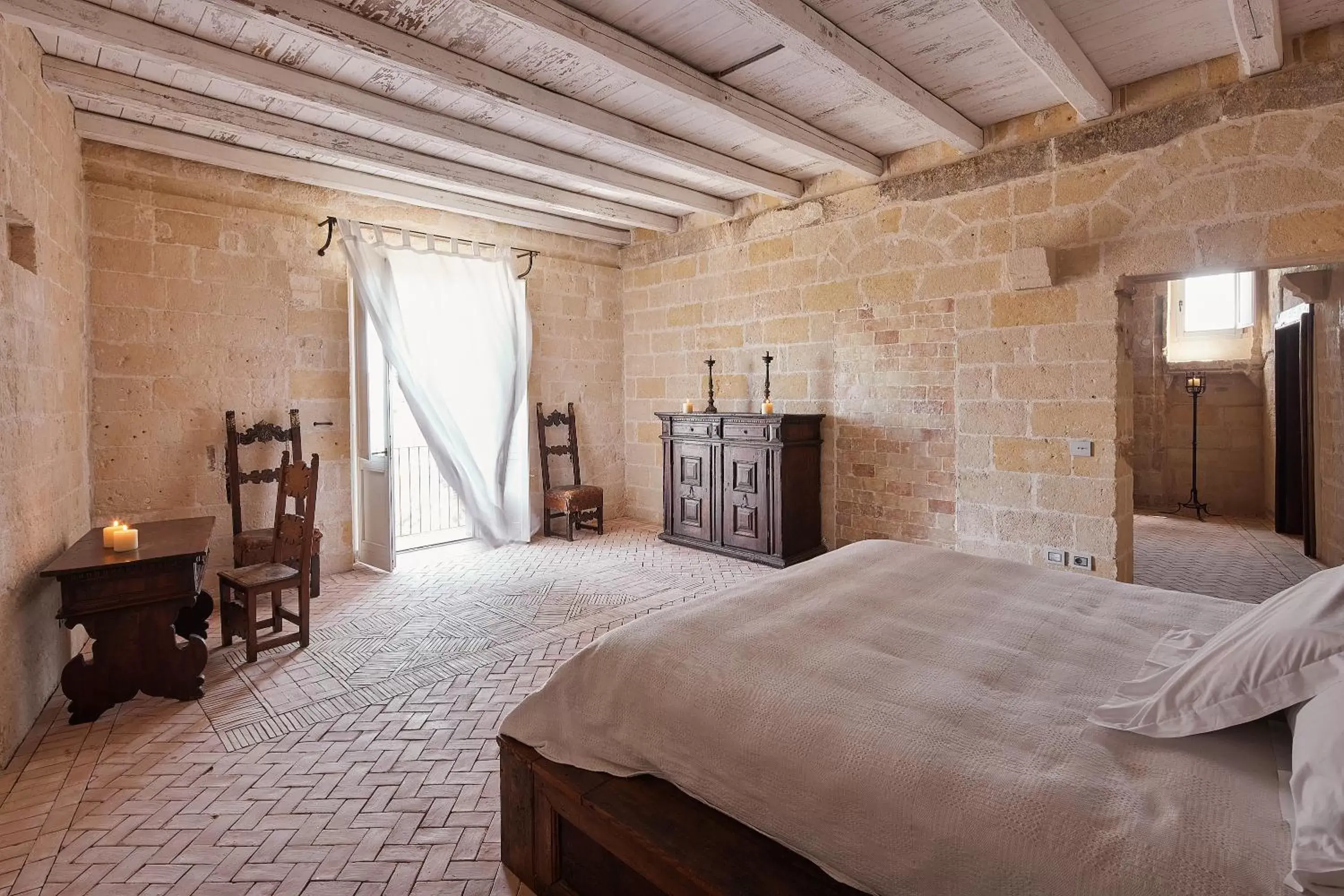 Bedroom, Bed in Sextantio Le Grotte Della Civita