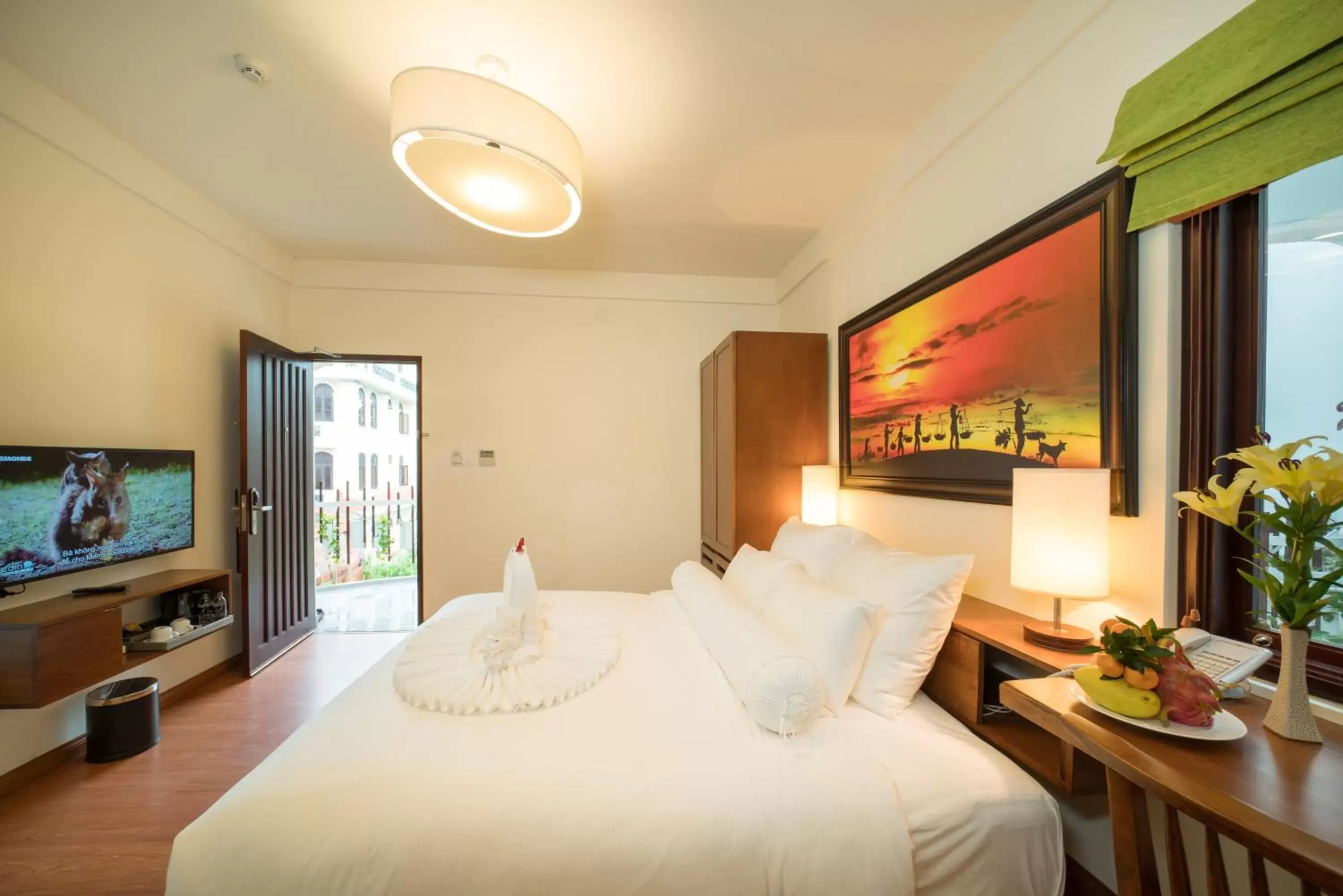 Bed in Elites Riverside Hotel & Spa