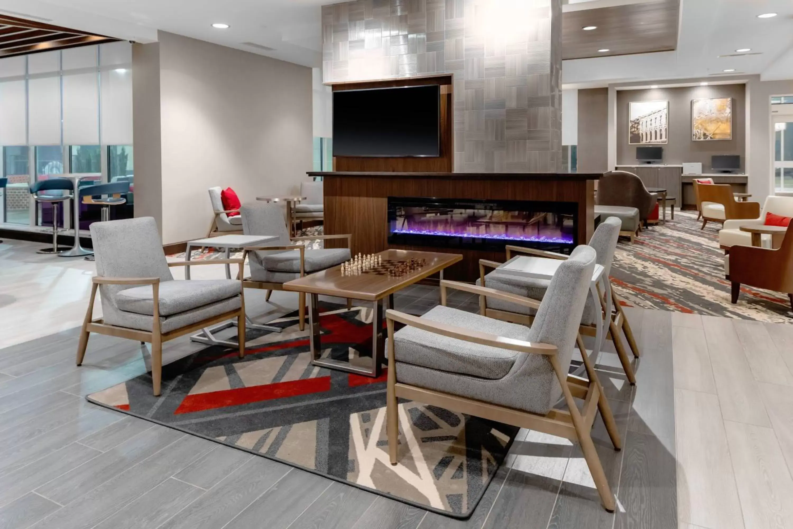 Lobby or reception, Restaurant/Places to Eat in Residence Inn Franklin Berry Farms