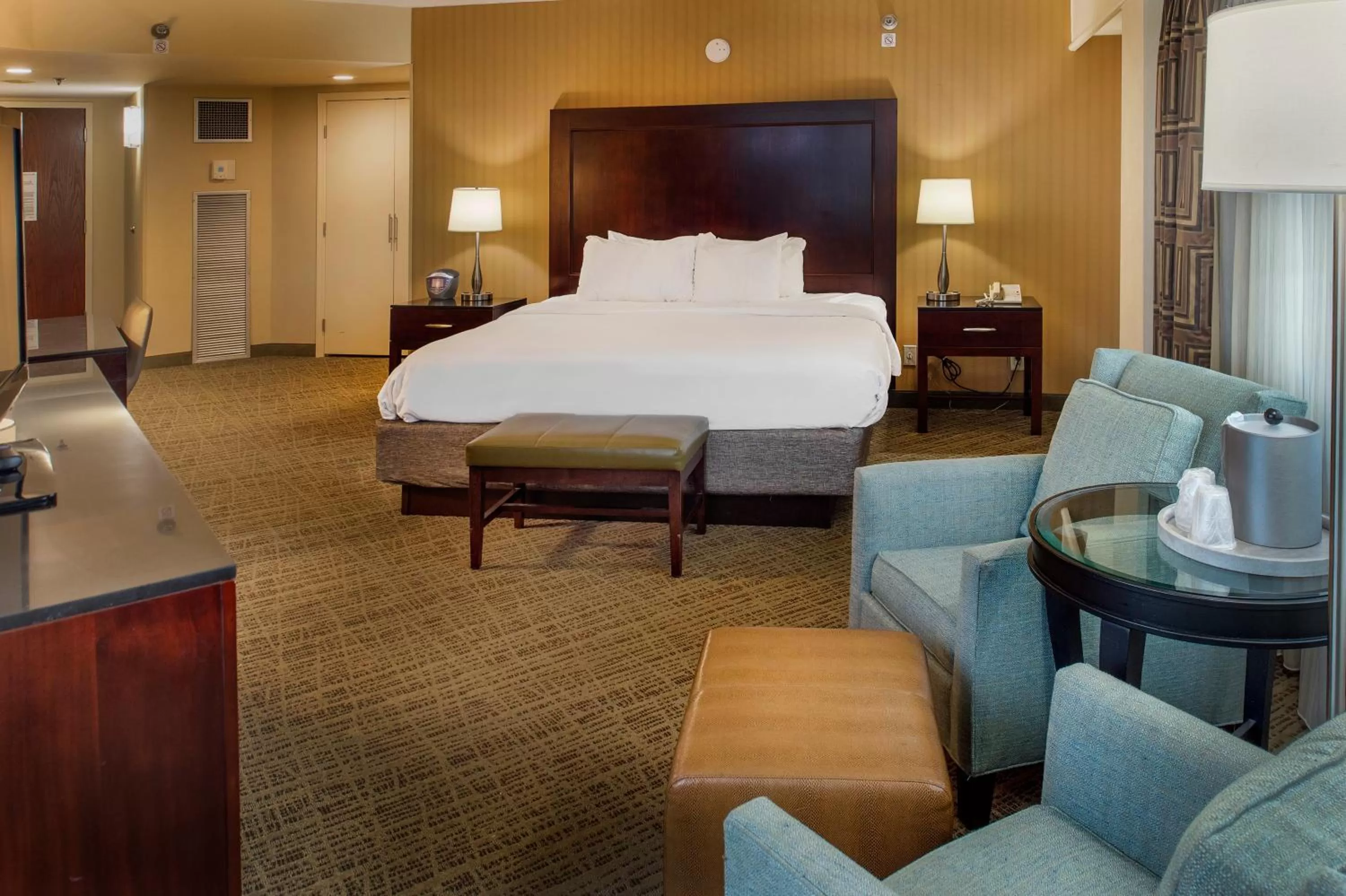 Bed in Crowne Plaza Hotel St. Louis Airport by IHG