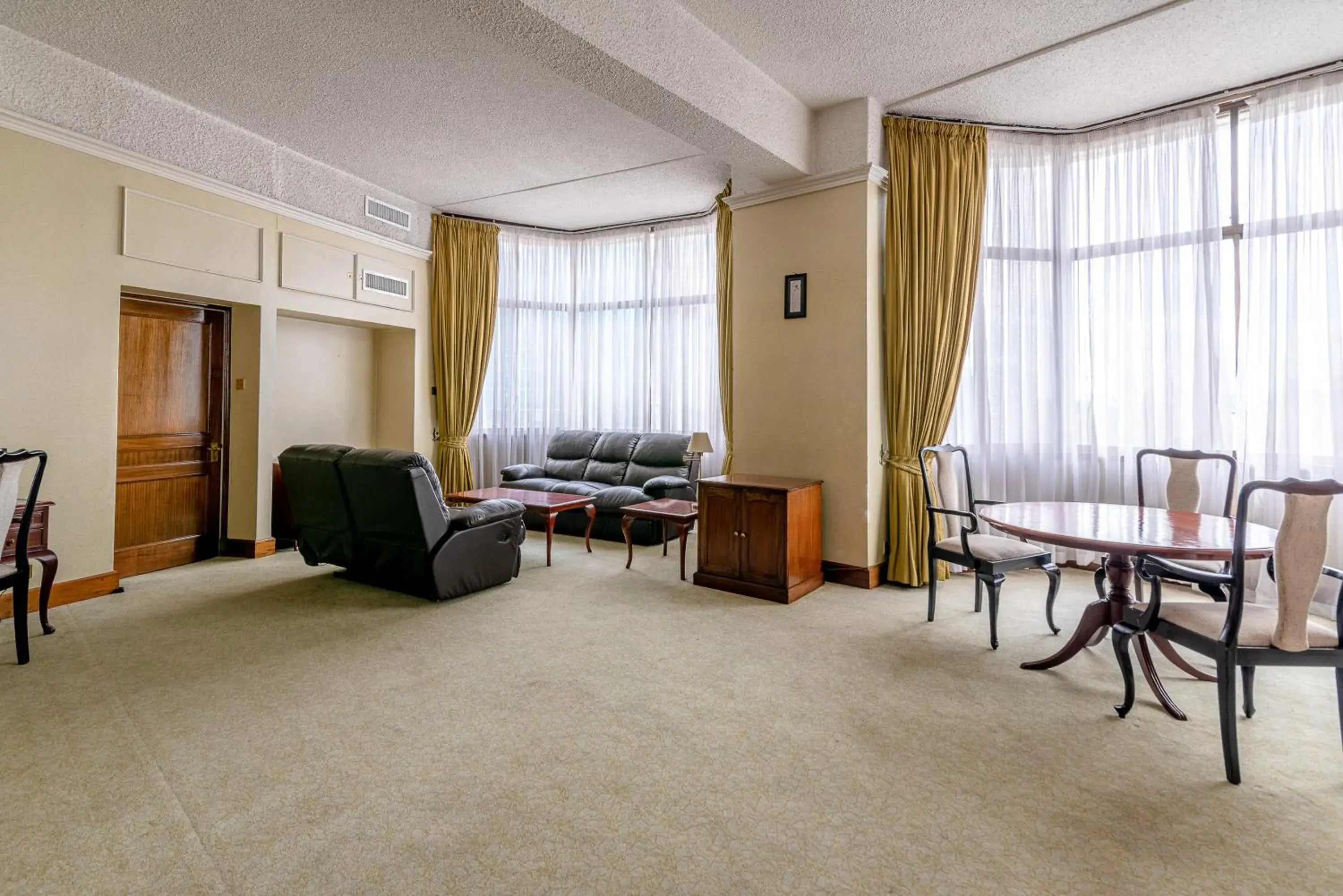 Seating area in Nairobi Safari Club