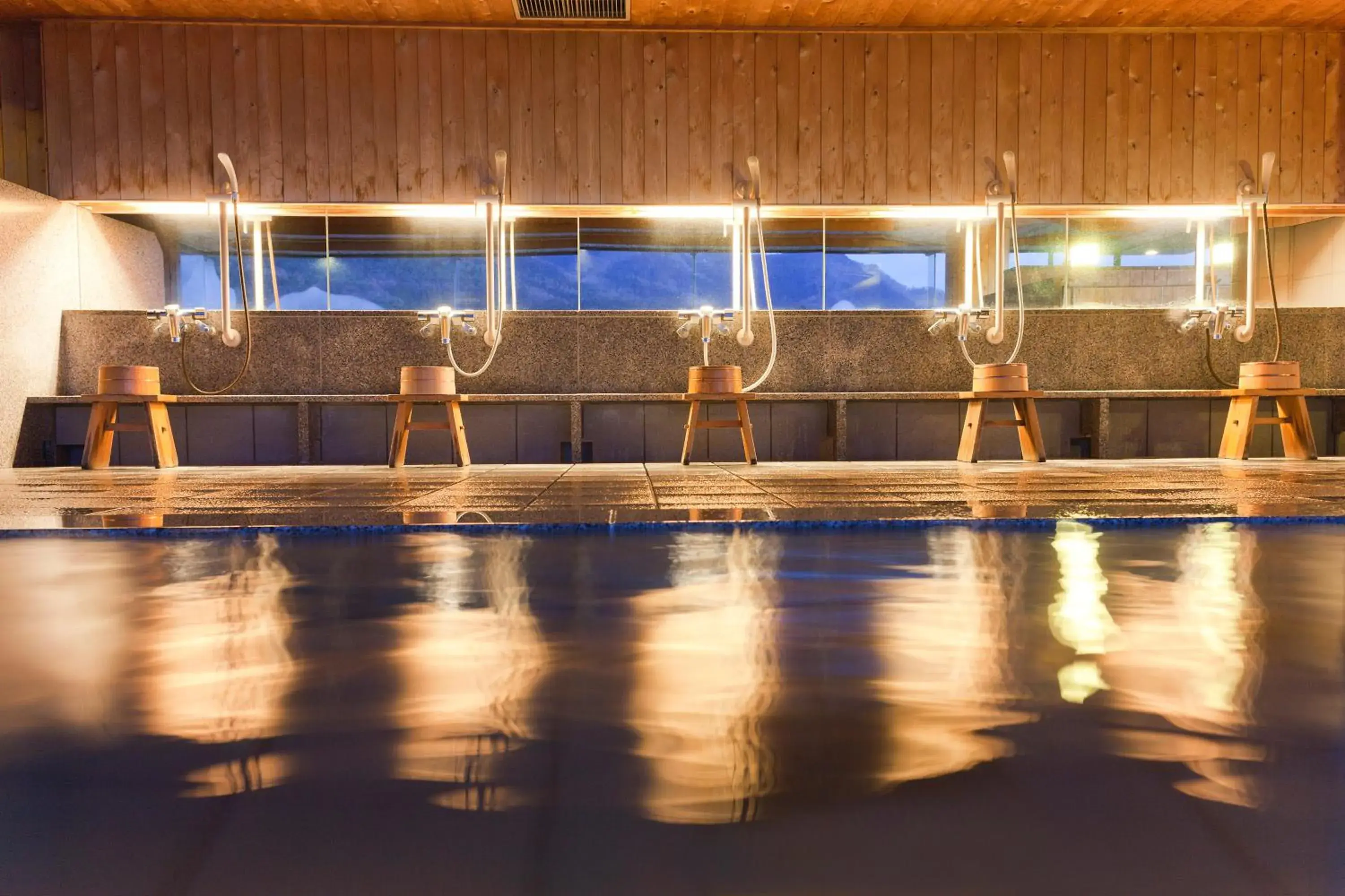 Hot Spring Bath, Swimming Pool in Aburaya Tousen