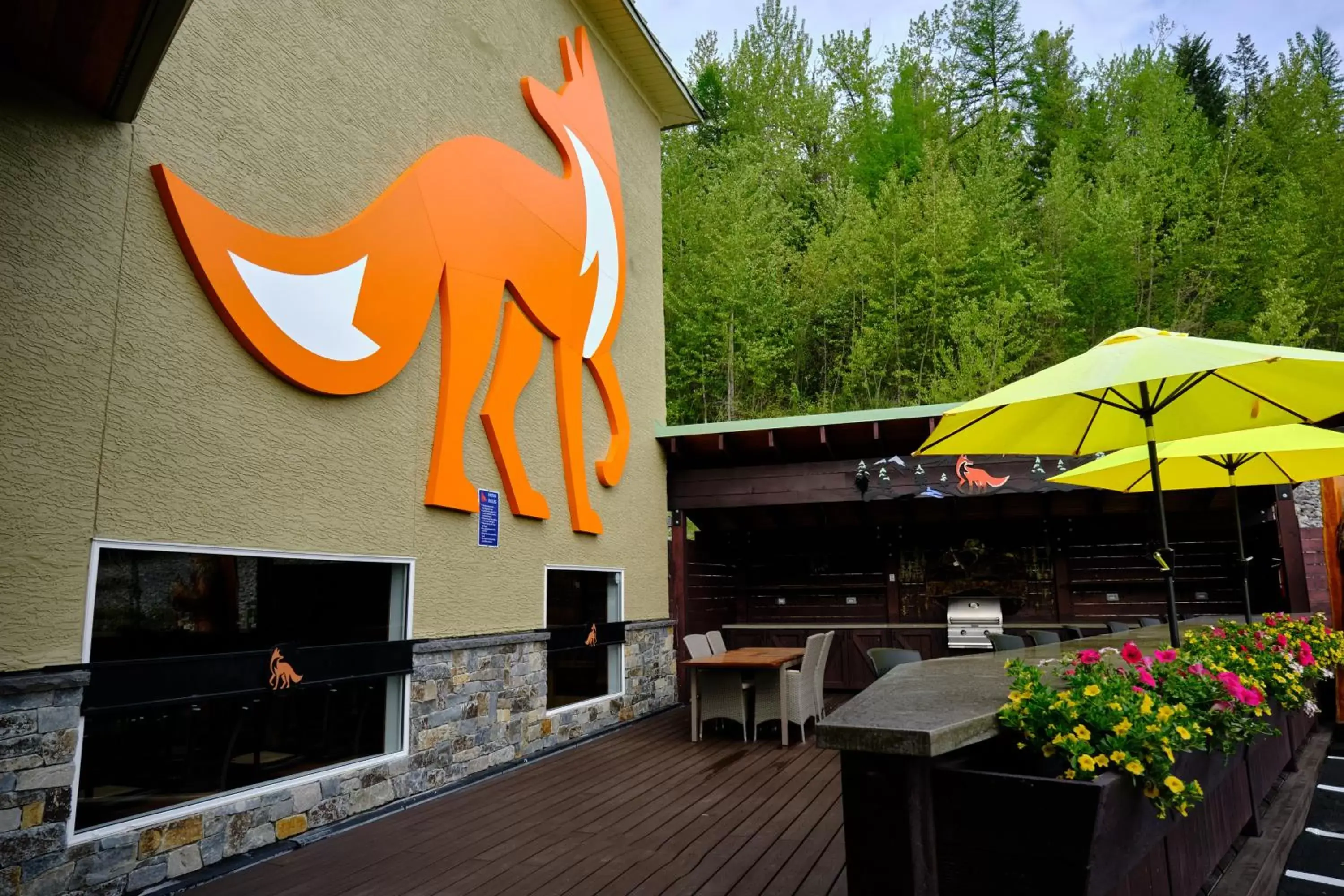 BBQ facilities in Fernie Fox Hotel