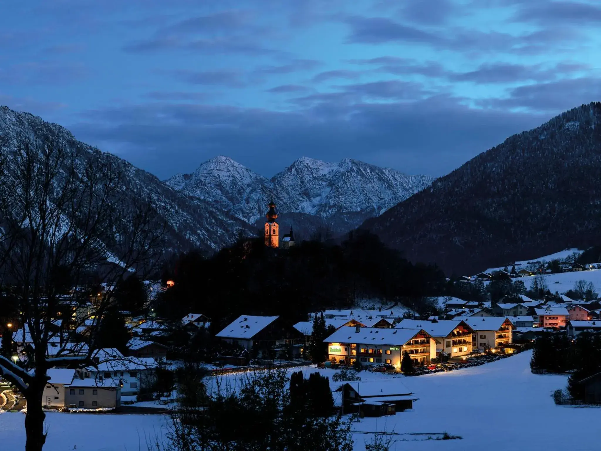 Natural landscape, Winter in Steinbach-Hotel