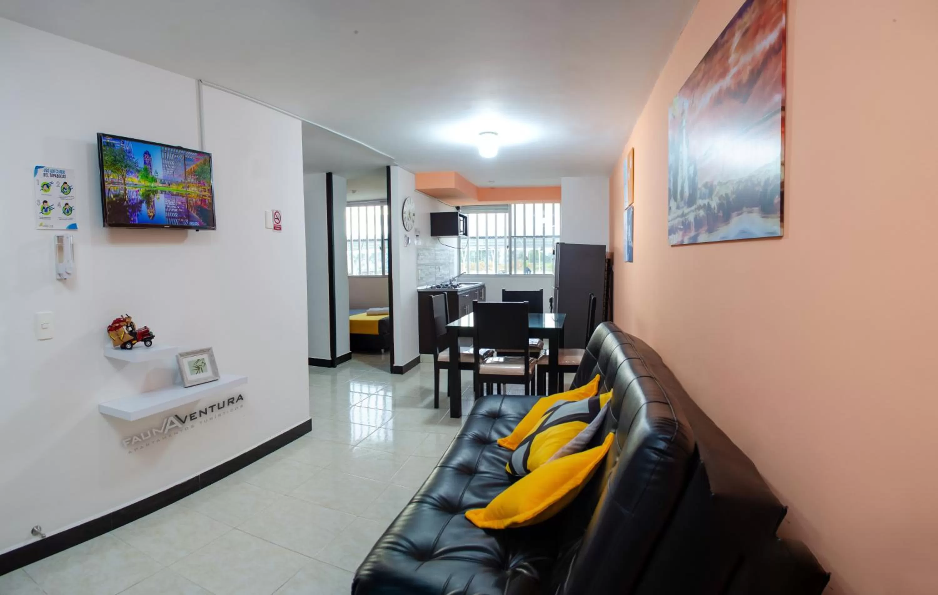 Living room in Apartamento Primer Piso 2km del Parque del Café