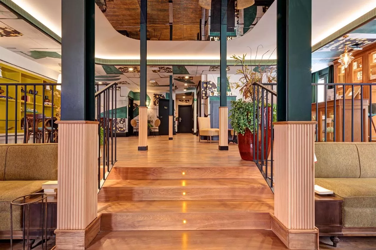 Lobby or reception in Hospedium Hotel La Farm