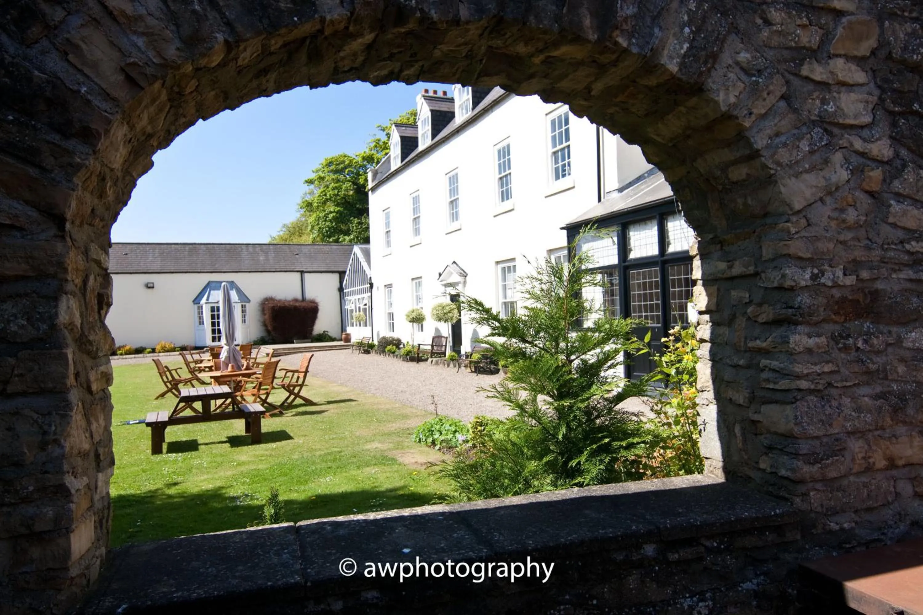 Garden in Hallgarth Manor House
