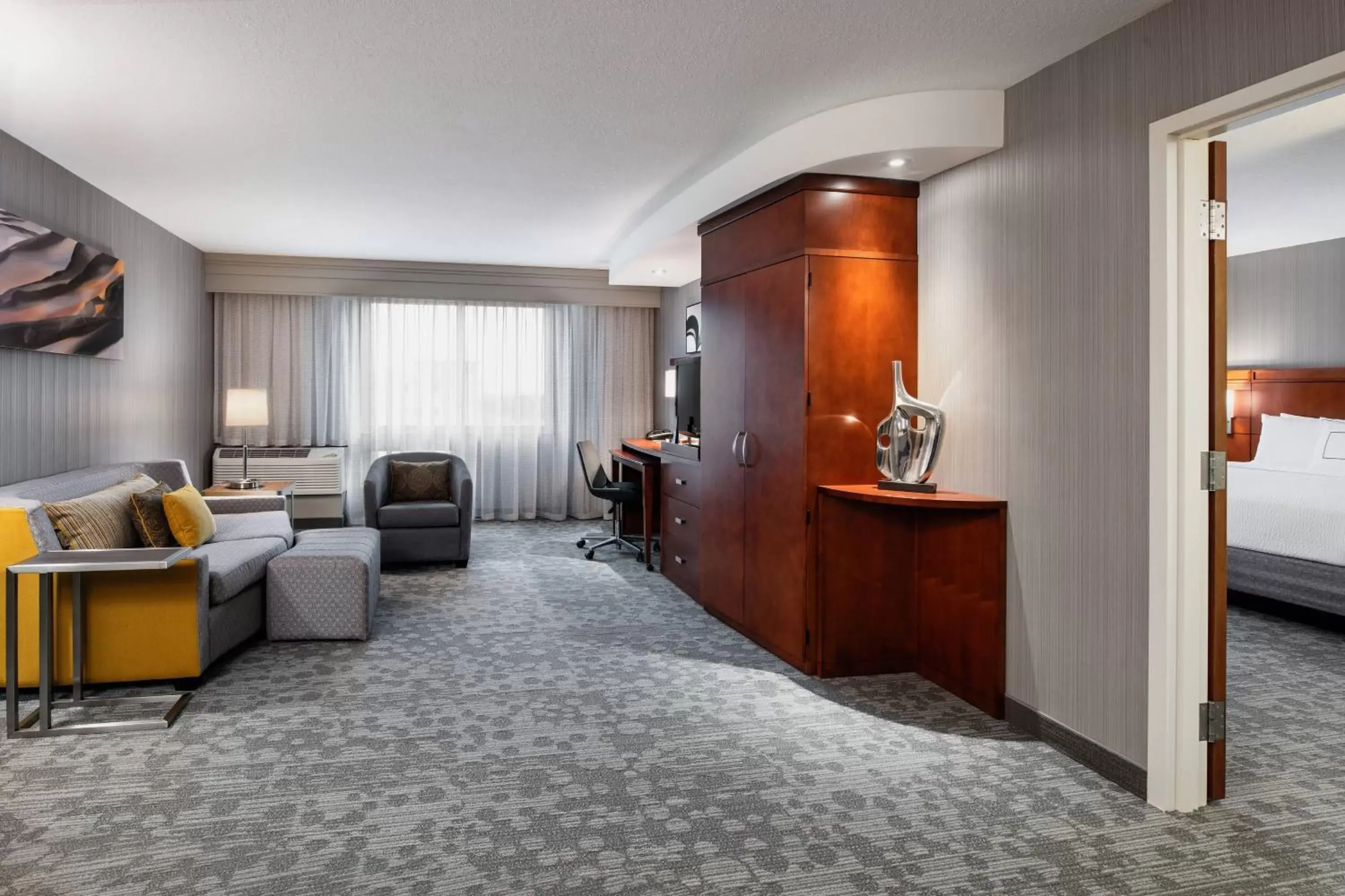 Bedroom, Seating Area in Courtyard by Marriott Edmonton West