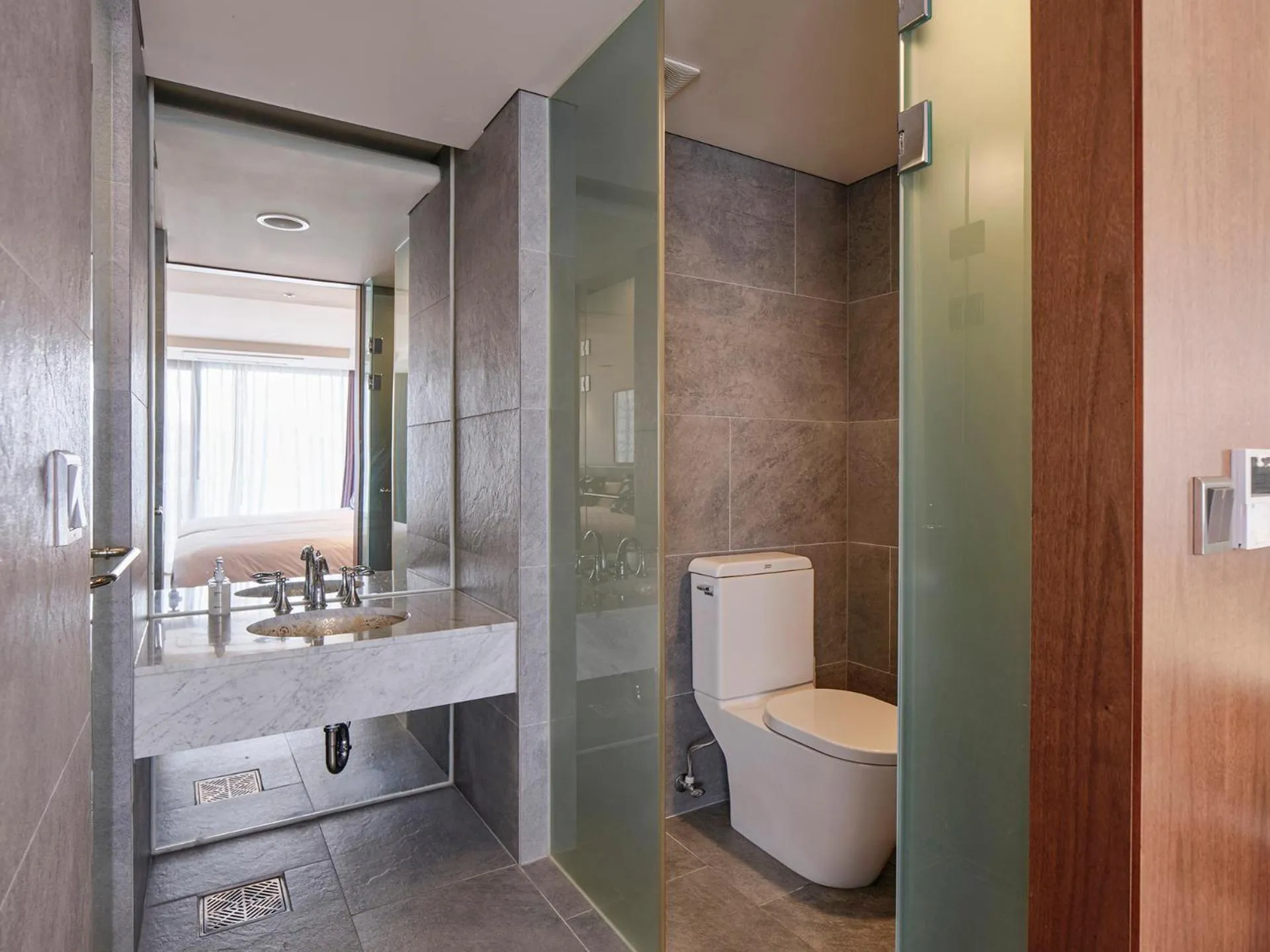 Shower in The Island Blue Hotel