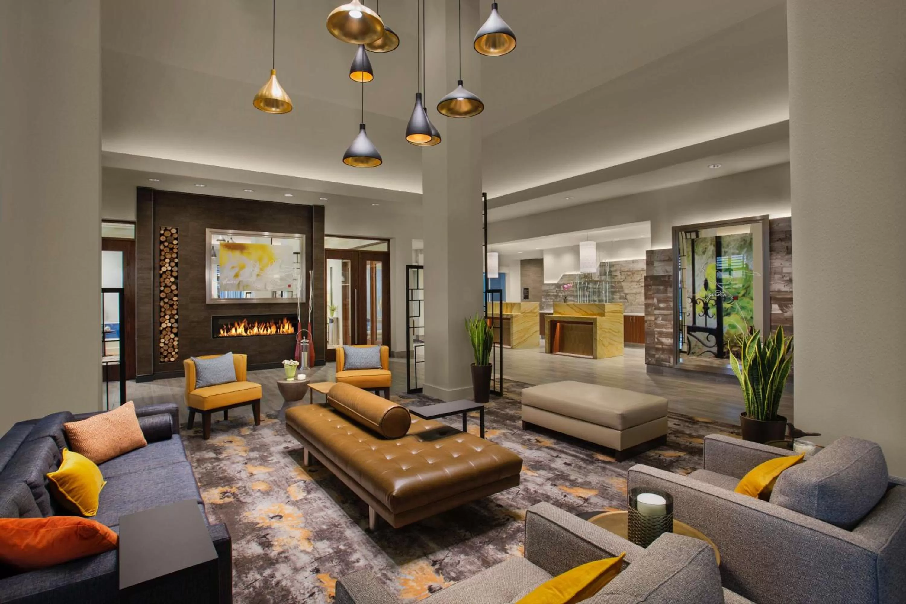 Lobby or reception in Hilton Garden Inn Lubbock