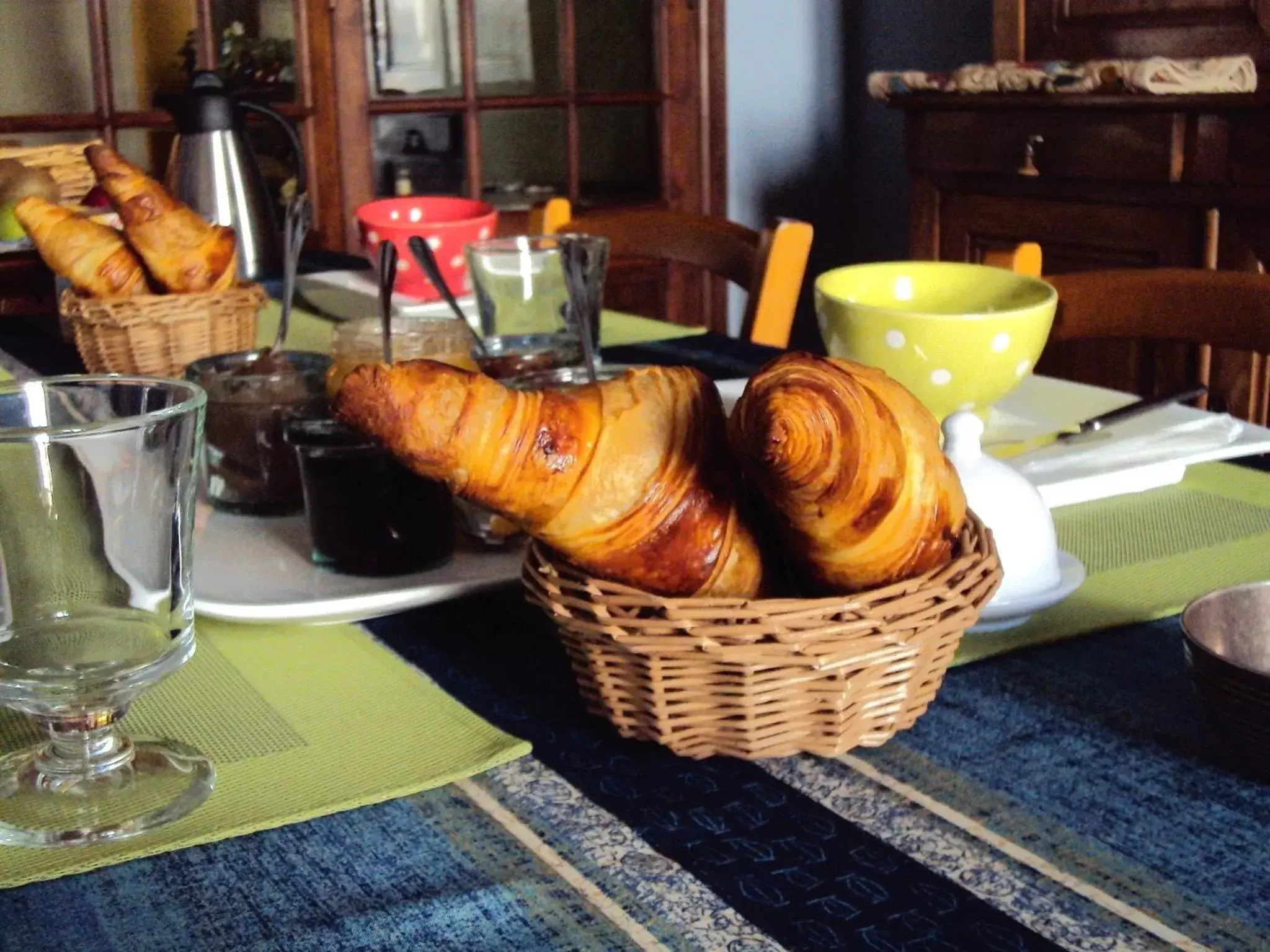 Continental breakfast in Les Chambres des Dames