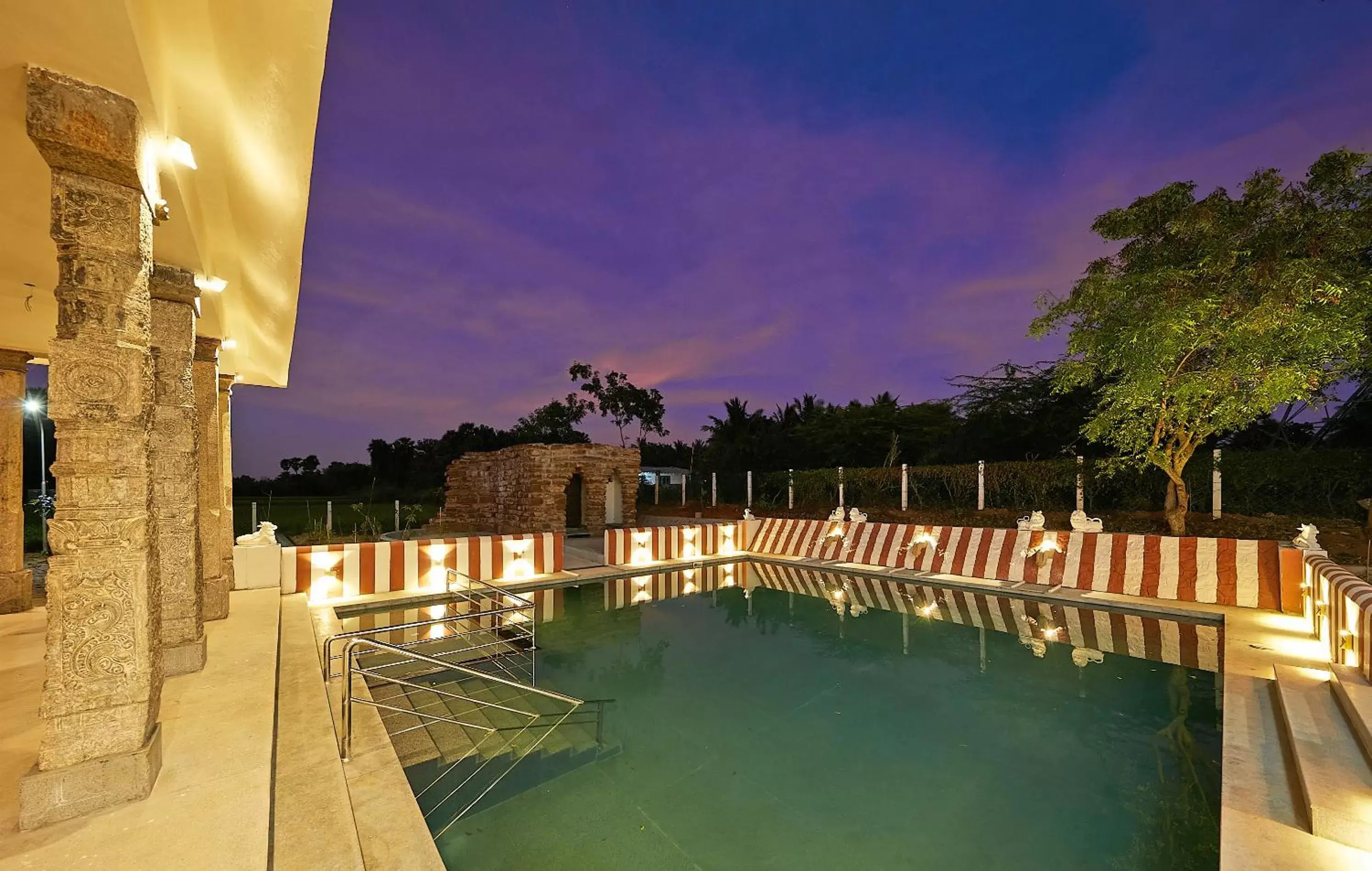 Swimming pool in Marutham Village Resort Swimming pool in Marutham Village Resort
