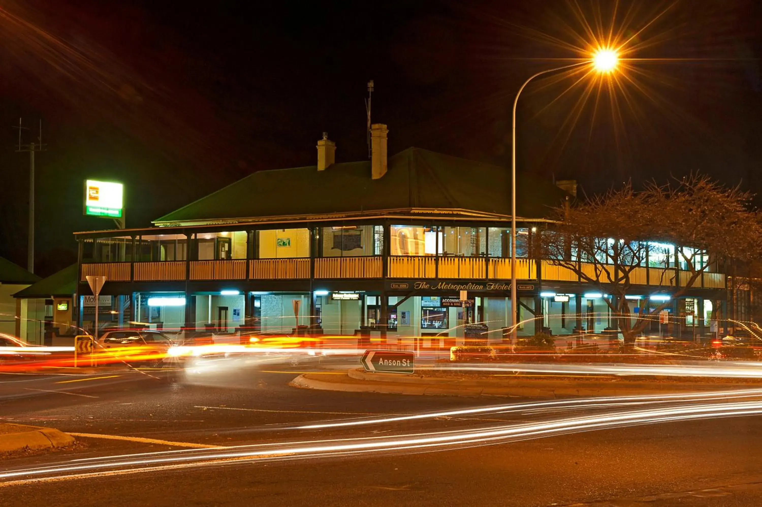 Property Building in Town Square Motel