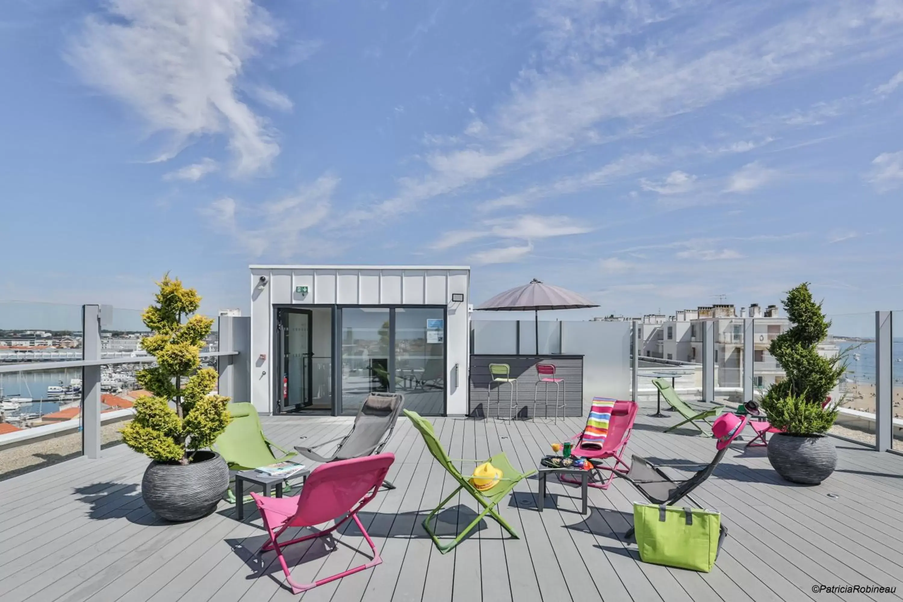 Patio in Kyriad Prestige Les Sables d'Olonne - Plage - Centre des Congrès